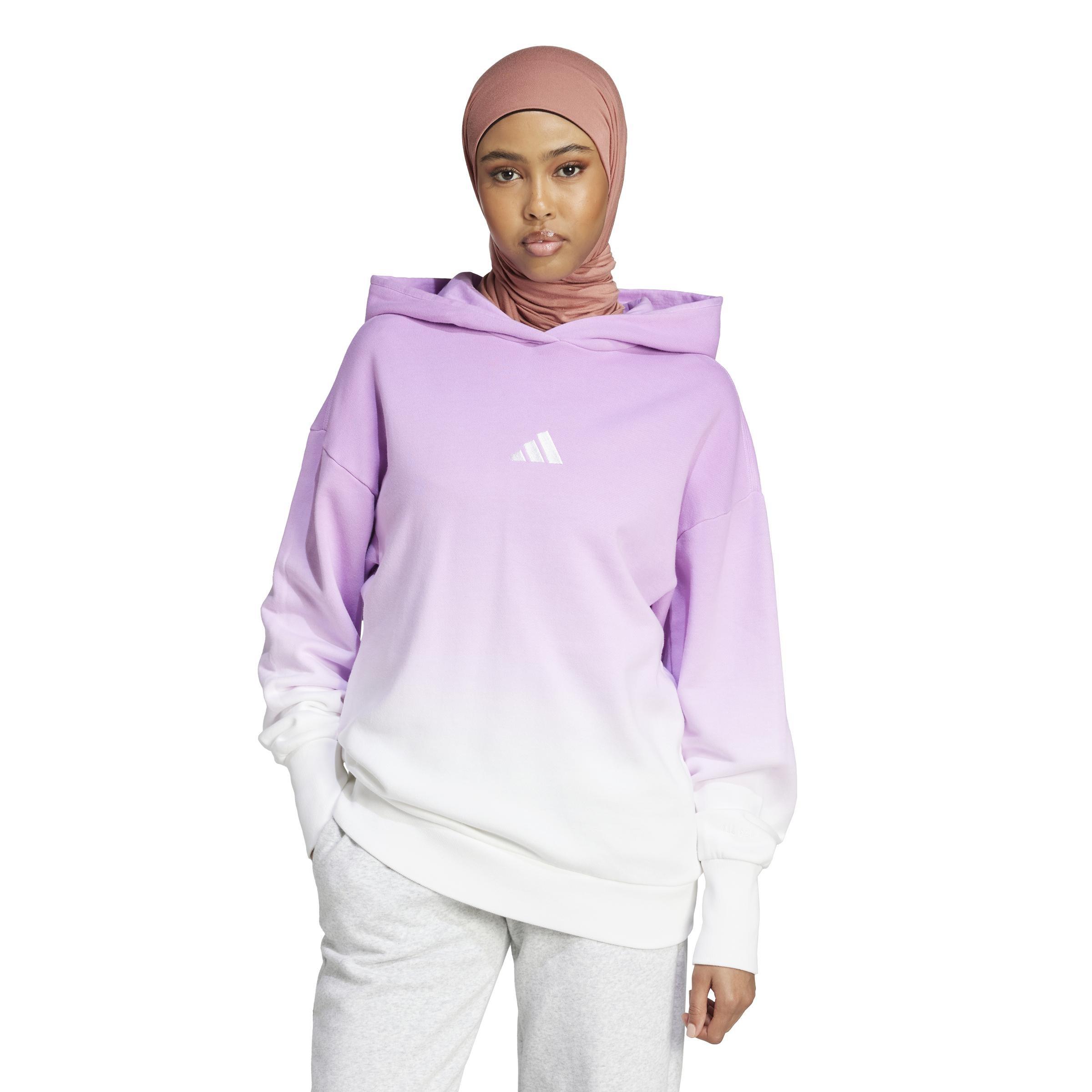 ALL SZN Loose Dip-Dye Hoodie, White, A701_ONE, large image number 7
