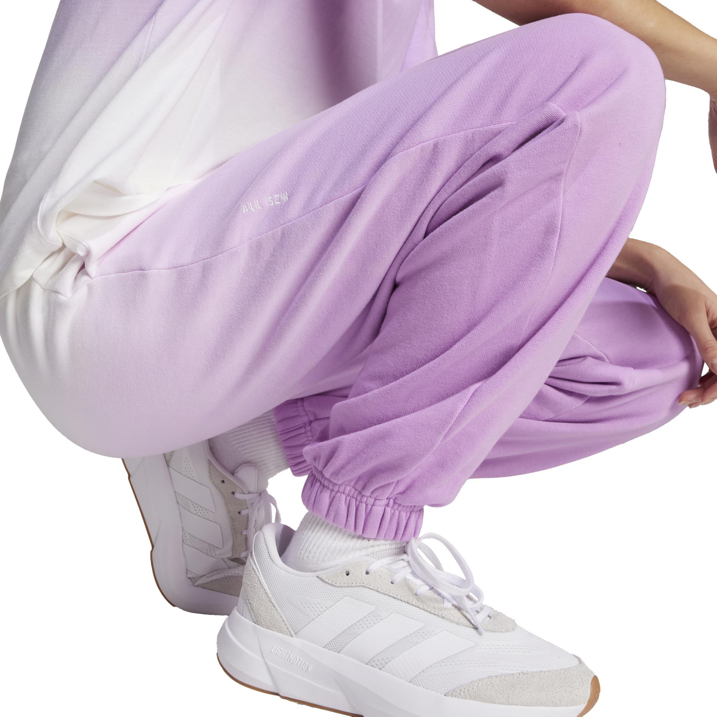 ALL SZN Mid-Rise Dip-Dye Joggers, White, , large image number 3