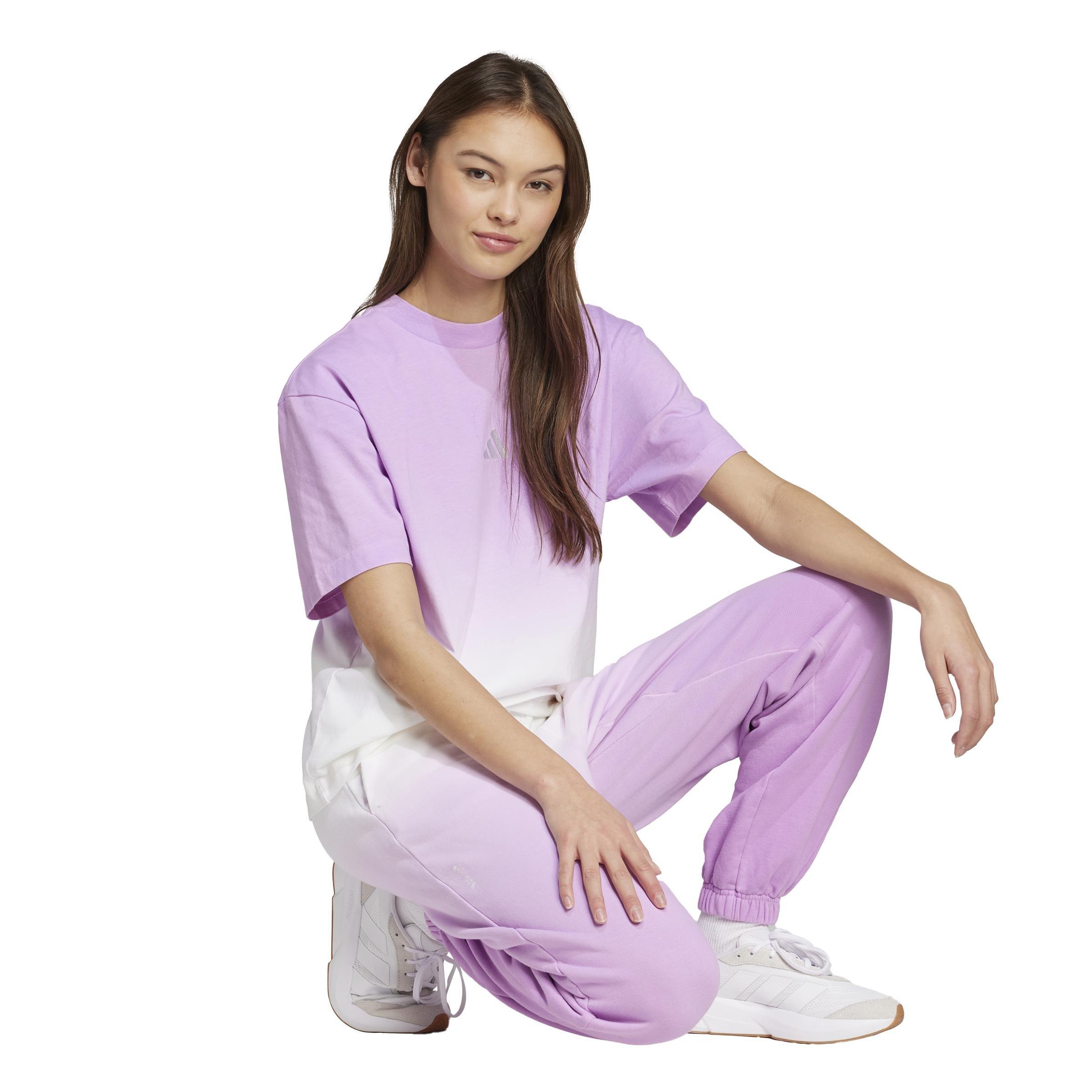 ALL SZN Mid-Rise Dip-Dye Joggers, White, , large image number 4