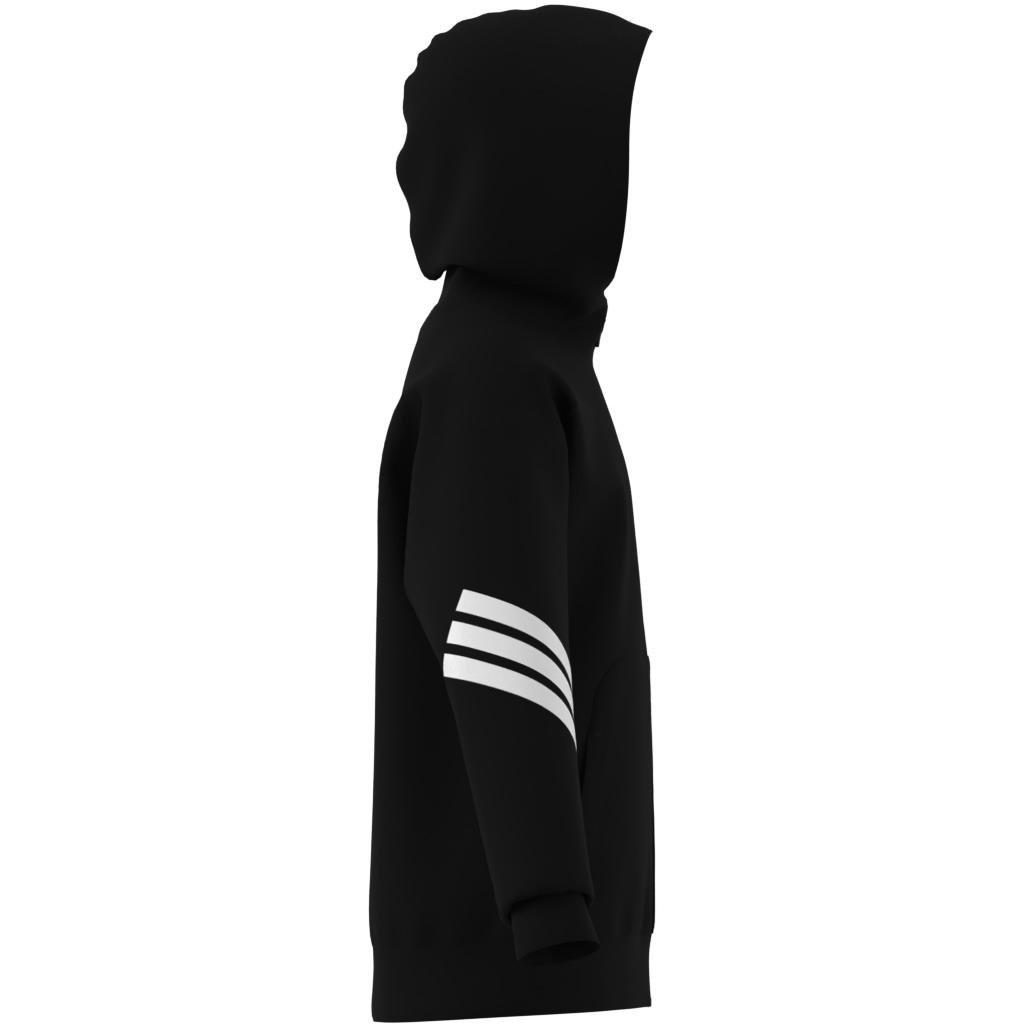 Unisex Kids Future Icons 3-Stripes Full-Zip Hooded Track Jacket, Black, , large image number 11