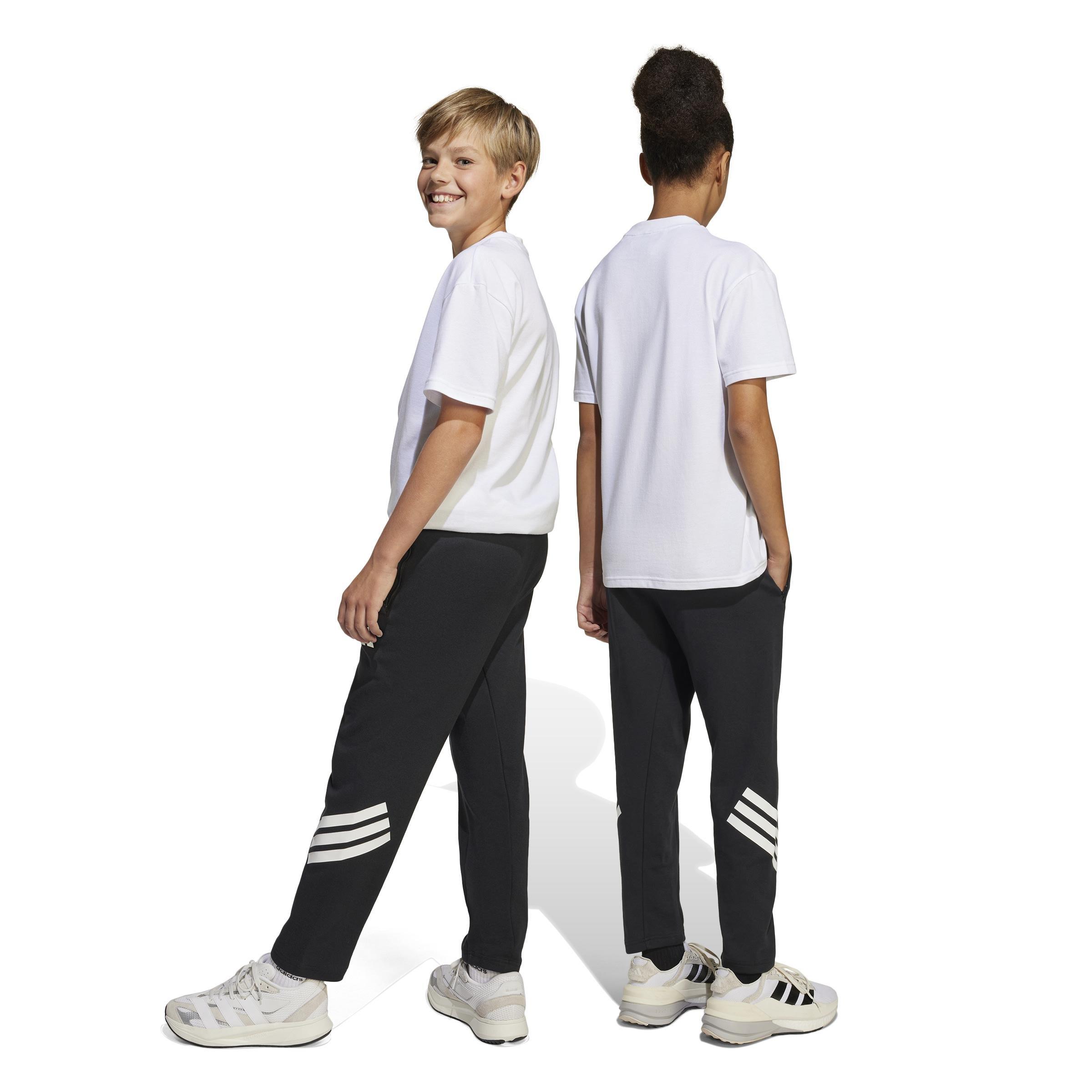Unisex Kids Future Icons 3-Stripes Ankle-Length Joggers, Black, , large image number 2