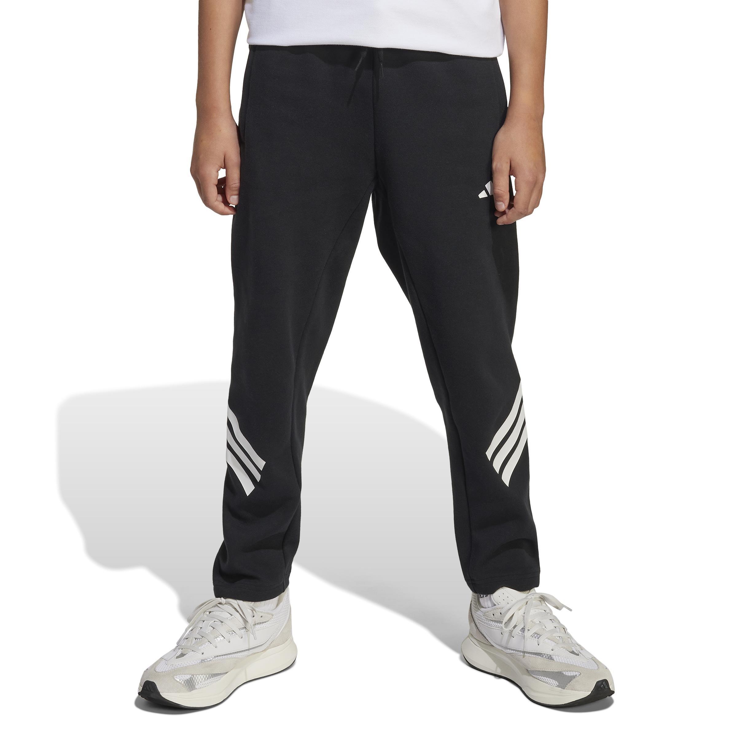 Unisex Future Icons 3-Stripes Ankle-Length Joggers Kids, Black, A701_ONE, large image number 9