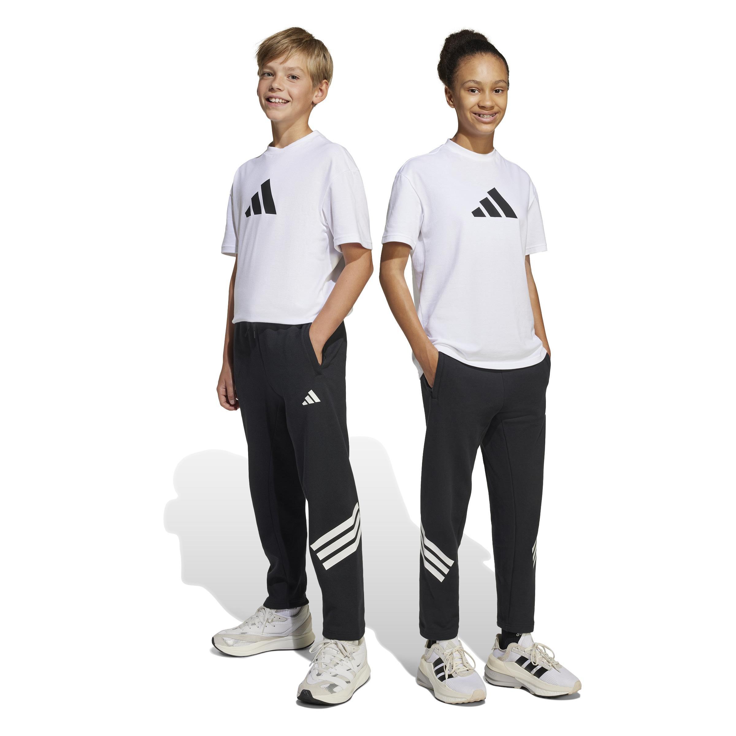 Unisex Future Icons 3-Stripes Ankle-Length Joggers Kids, Black, A701_ONE, large image number 14