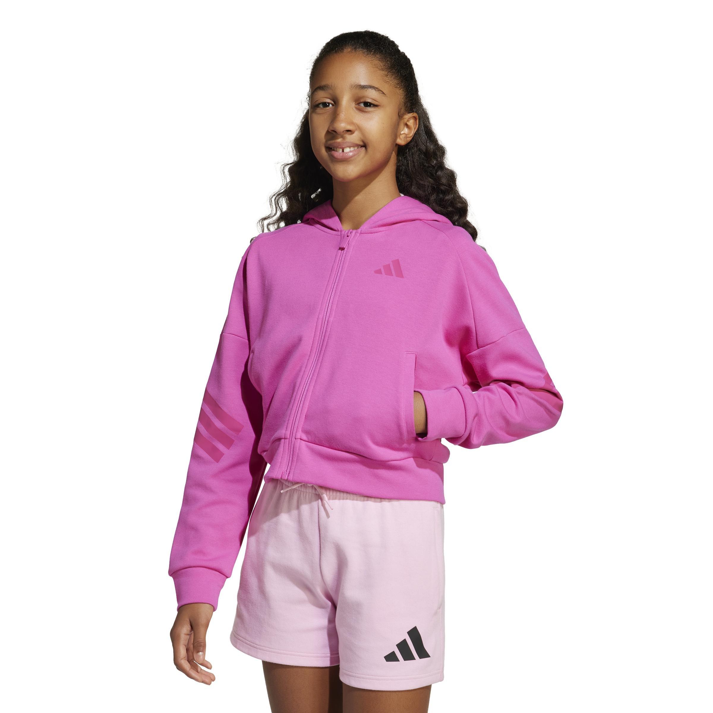 Kids Future Icons 3-Stripes Full-Zip Hooded Track Jacket Kids, A701_ONE, large image number 4