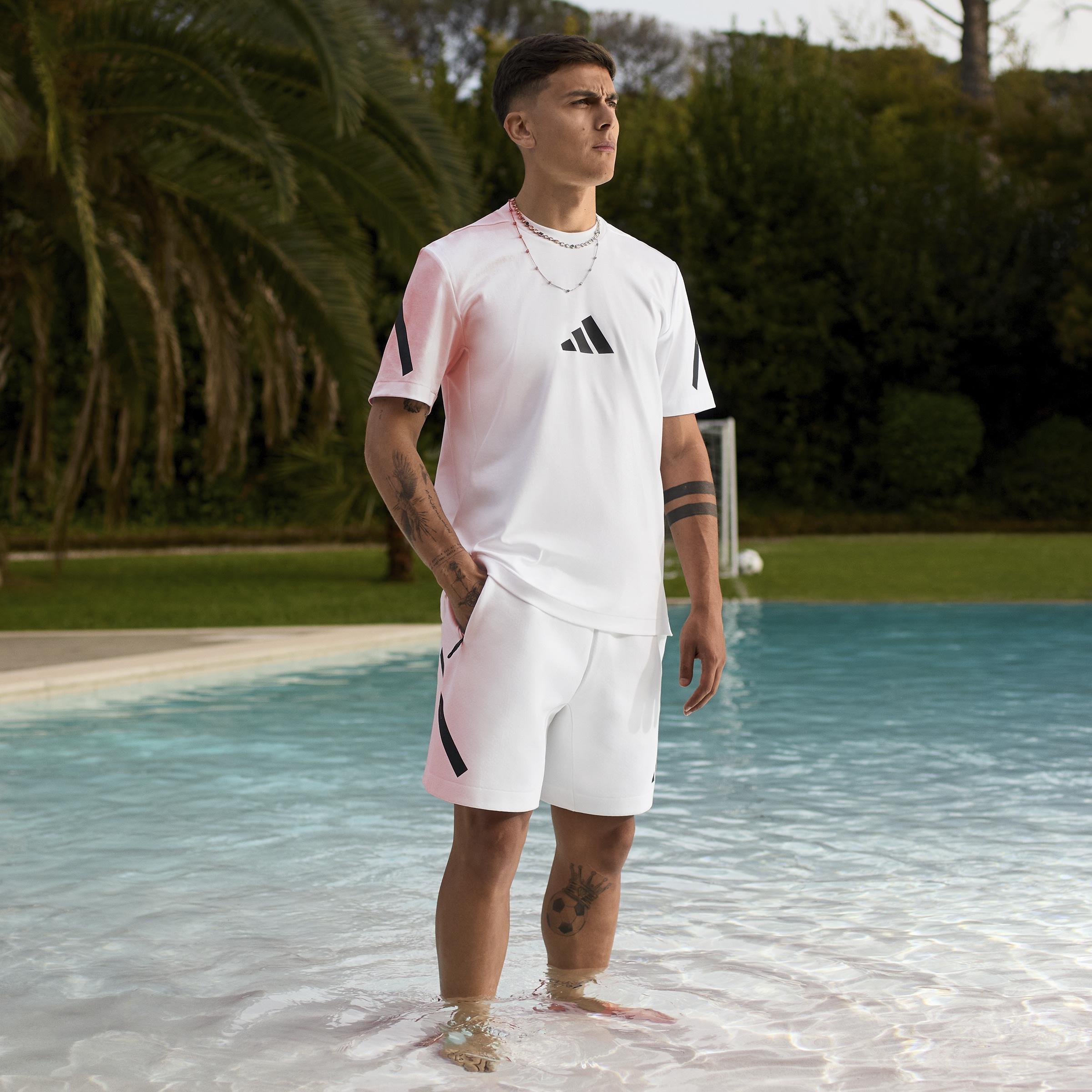 New adidas Z.N.E. Shorts, White, , large image number 7