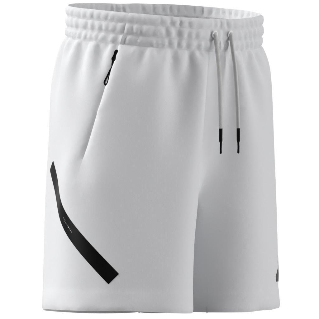 New adidas Z.N.E. Shorts, White, A701_ONE, large image number 13