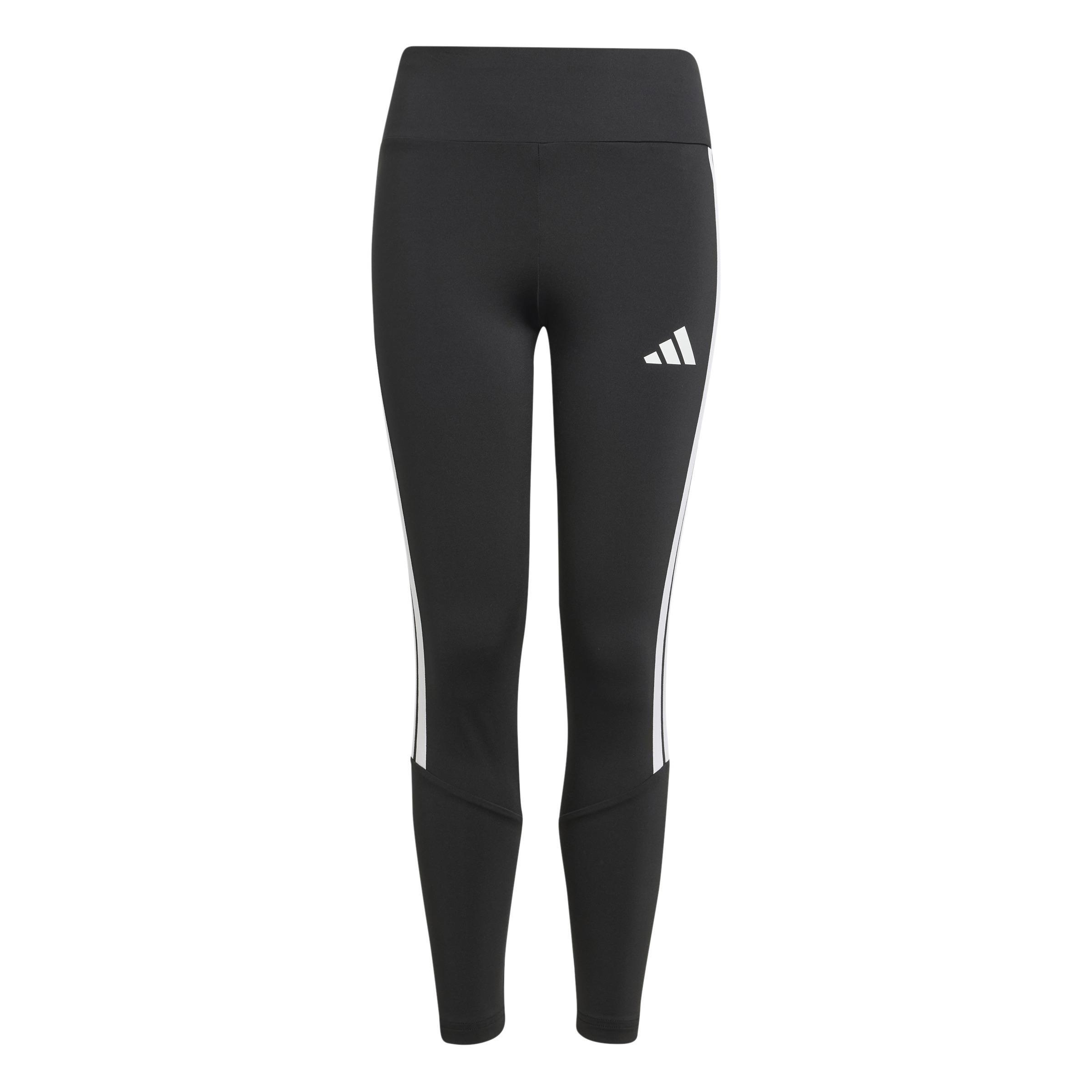 Kids Train Essentials 3-Stripes Leggings, Black, , large image number 0