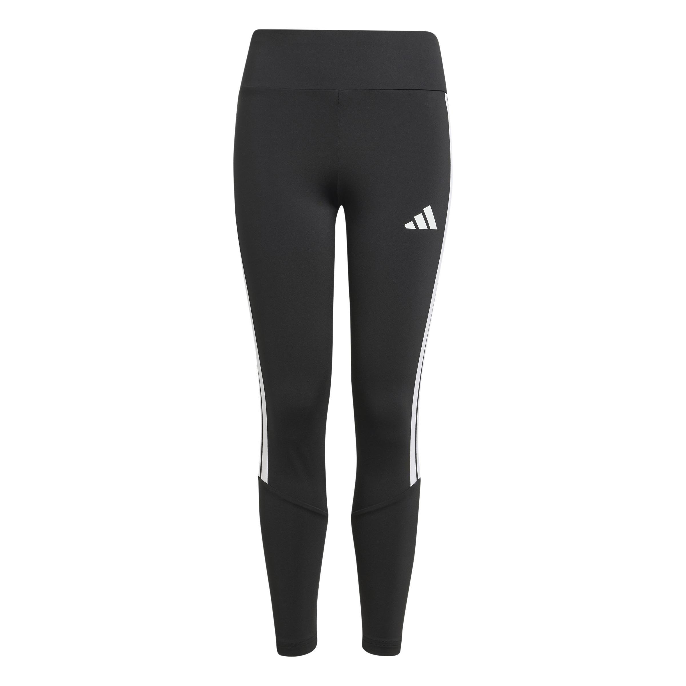 Kids Train Essentials 3-Stripes Leggings, Black, , large image number 1