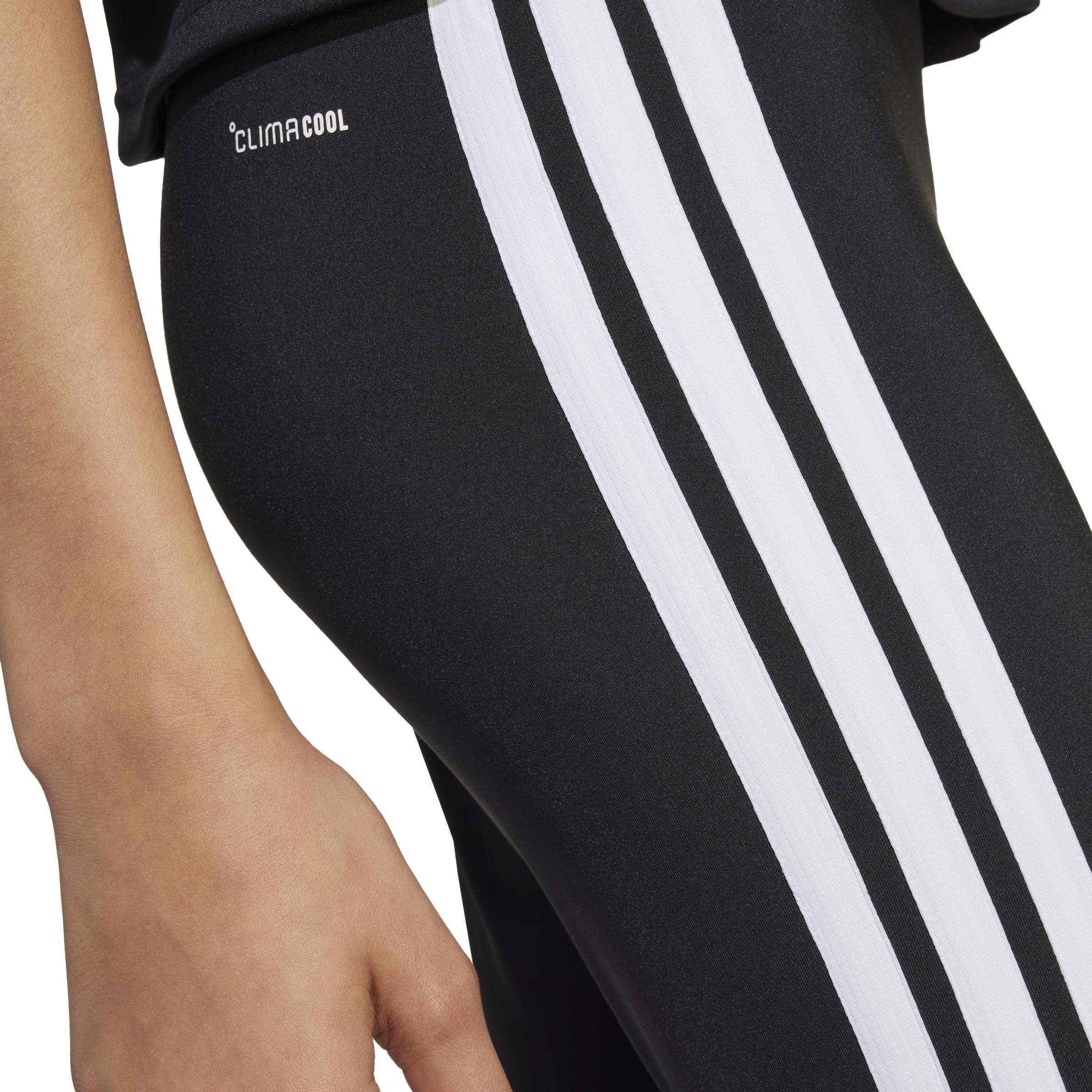 Kids Train Essentials 3-Stripes Leggings, Black, , large image number 4