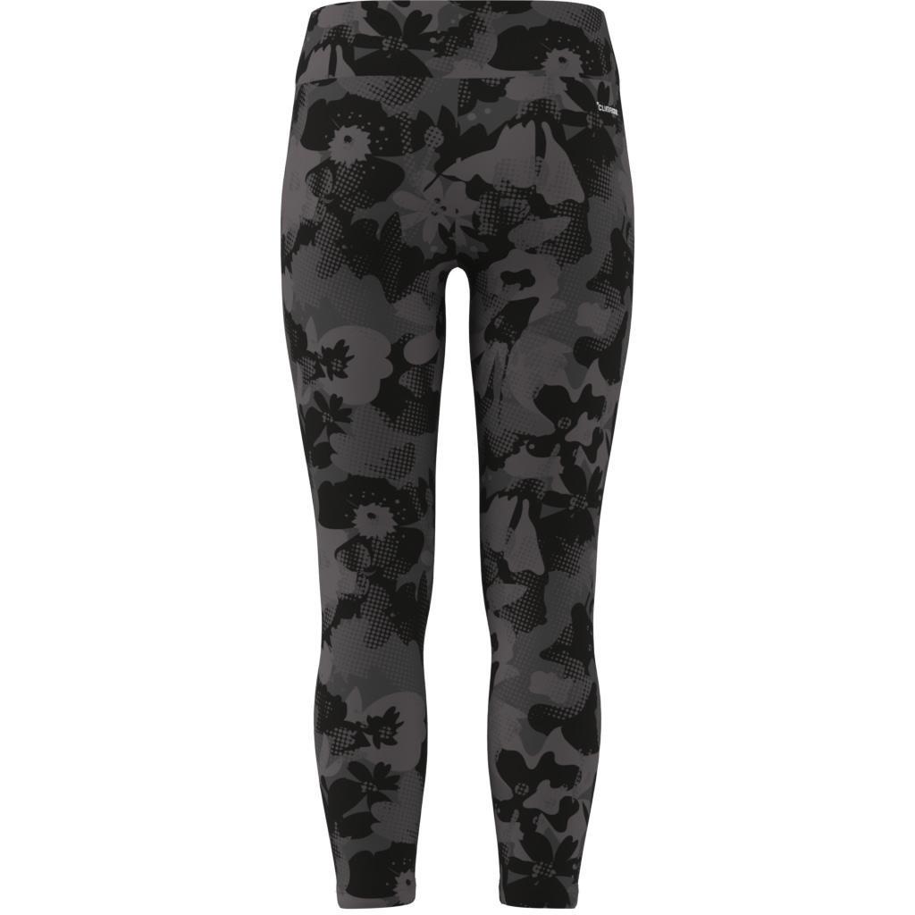 Kids Train Essentials Flower Print Leggings, Grey, , large image number 6