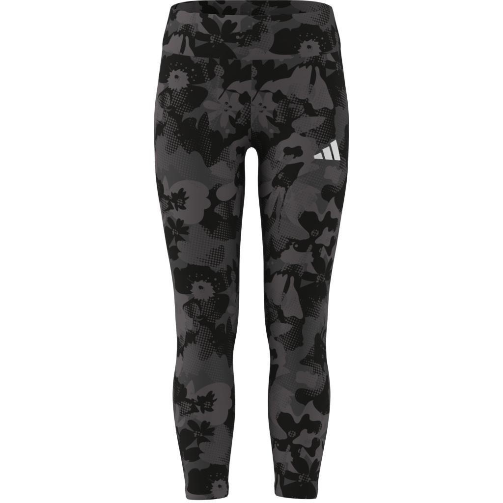 Kids Train Essentials Flower Print Leggings, Grey, , large image number 11