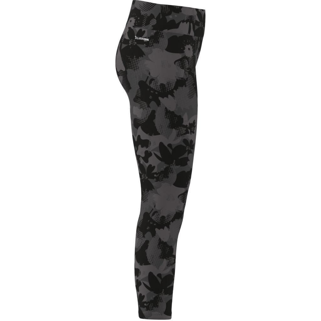 Kids Train Essentials Flower Print Leggings, Grey, , large image number 13