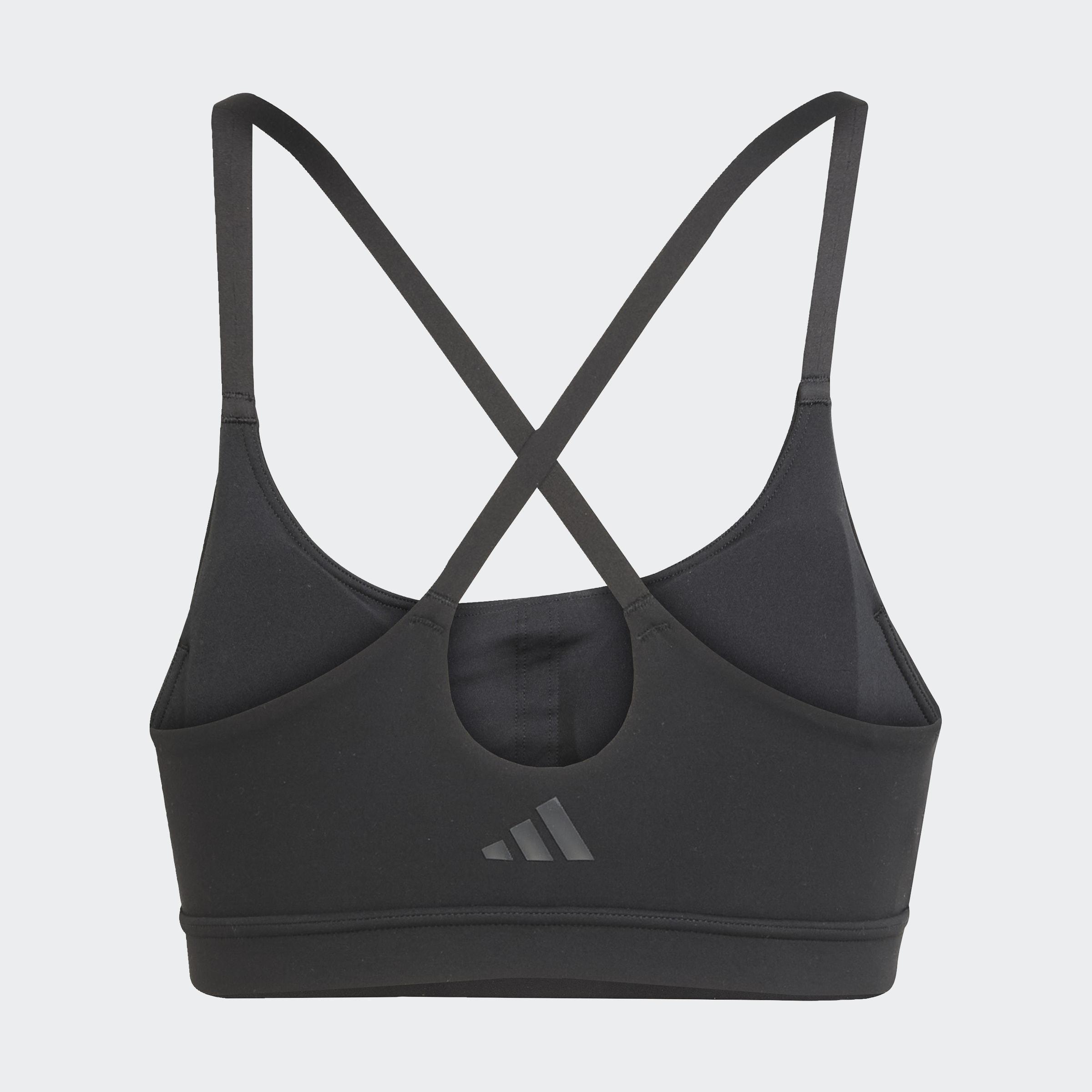 adidas All Me Light Support Bra, Black, A701_ONE, medium