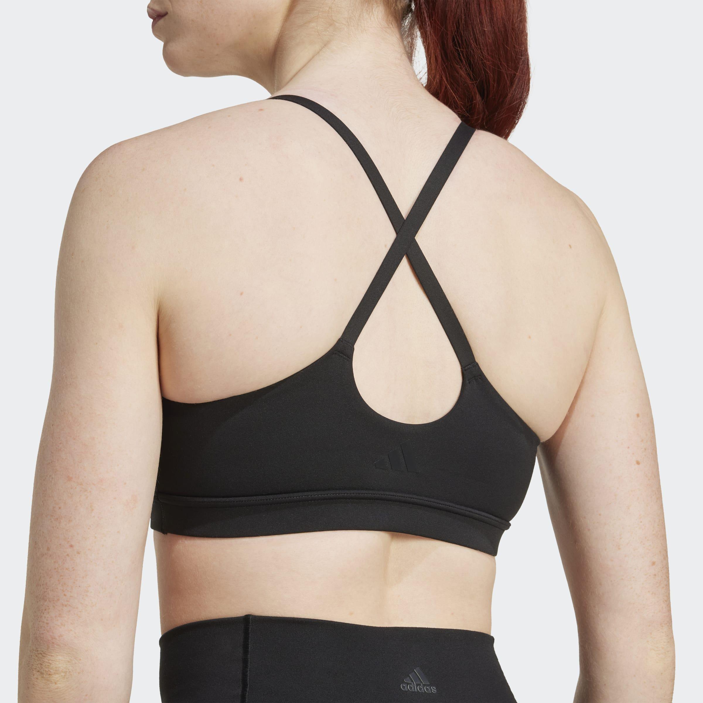 adidas All Me Light Support Bra, Black, A701_ONE, large image number 3