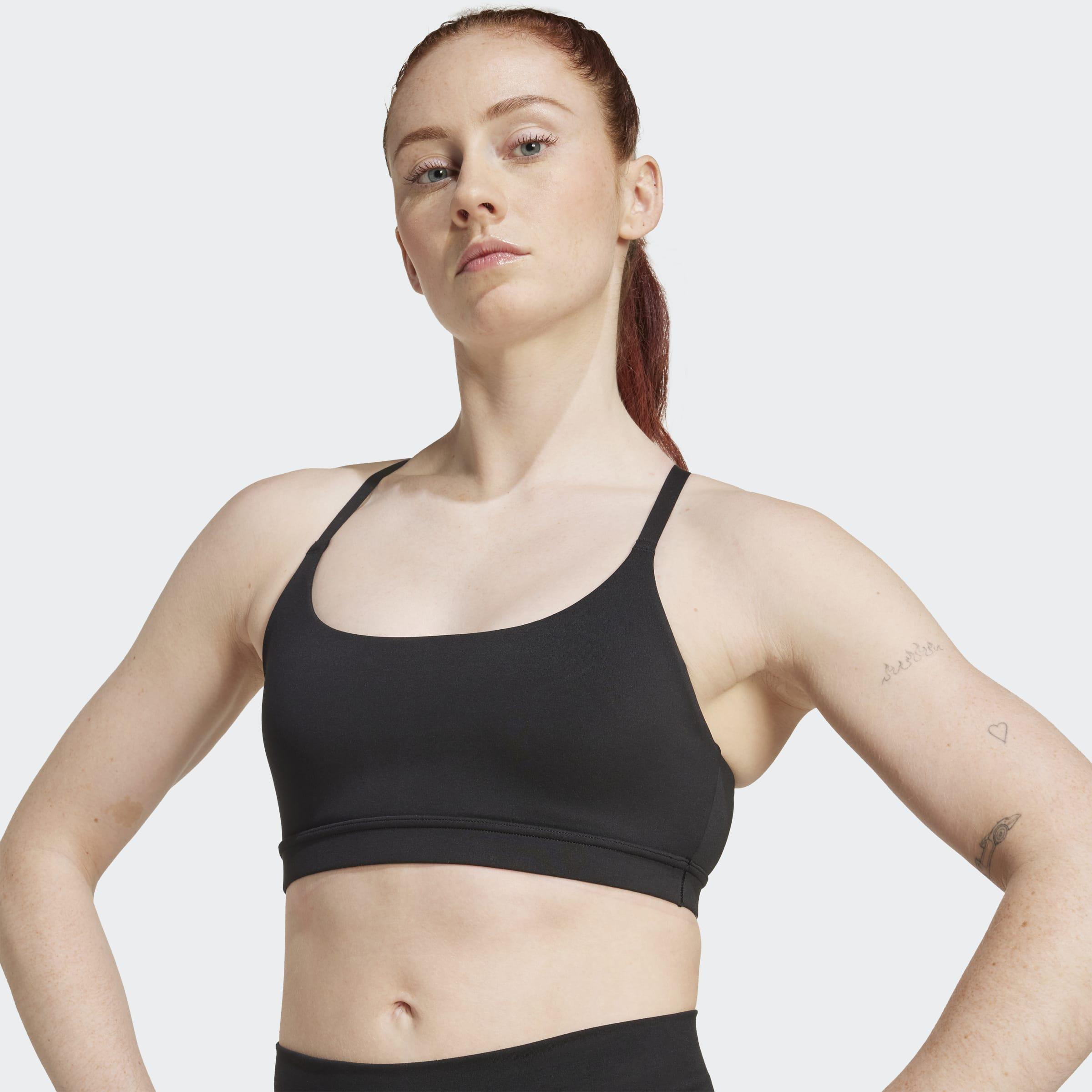 adidas All Me Light Support Bra, Black, A701_ONE, large image number 4