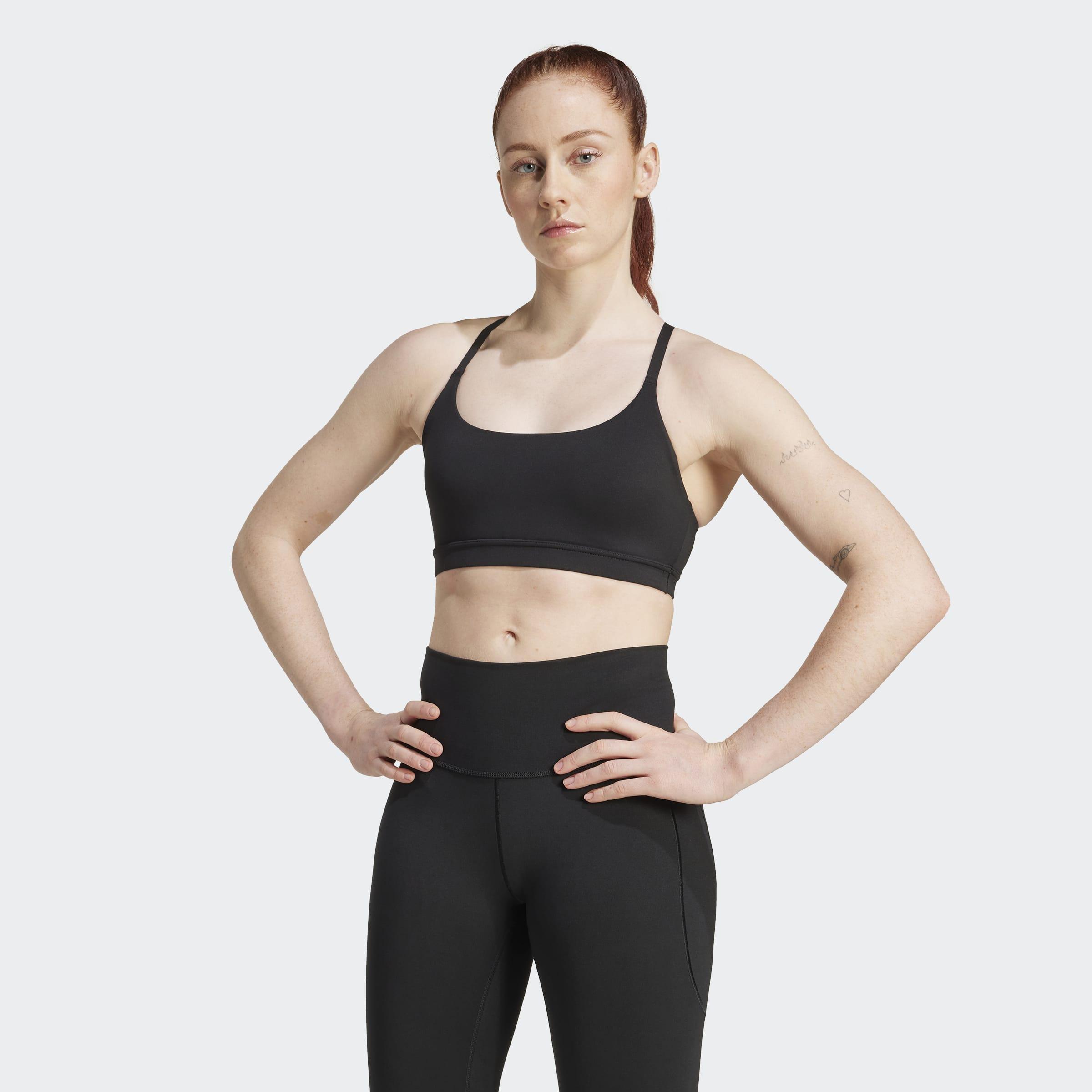 adidas All Me Light Support Bra, Black, A701_ONE, large image number 6