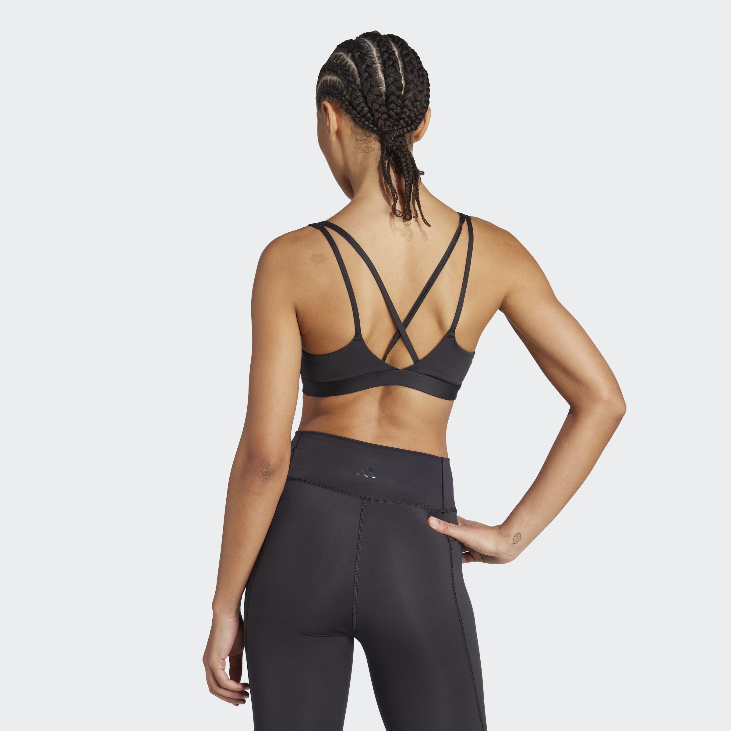 adidas All Me Essentials Medium Support Bra, Black, A701_ONE, large image number 2