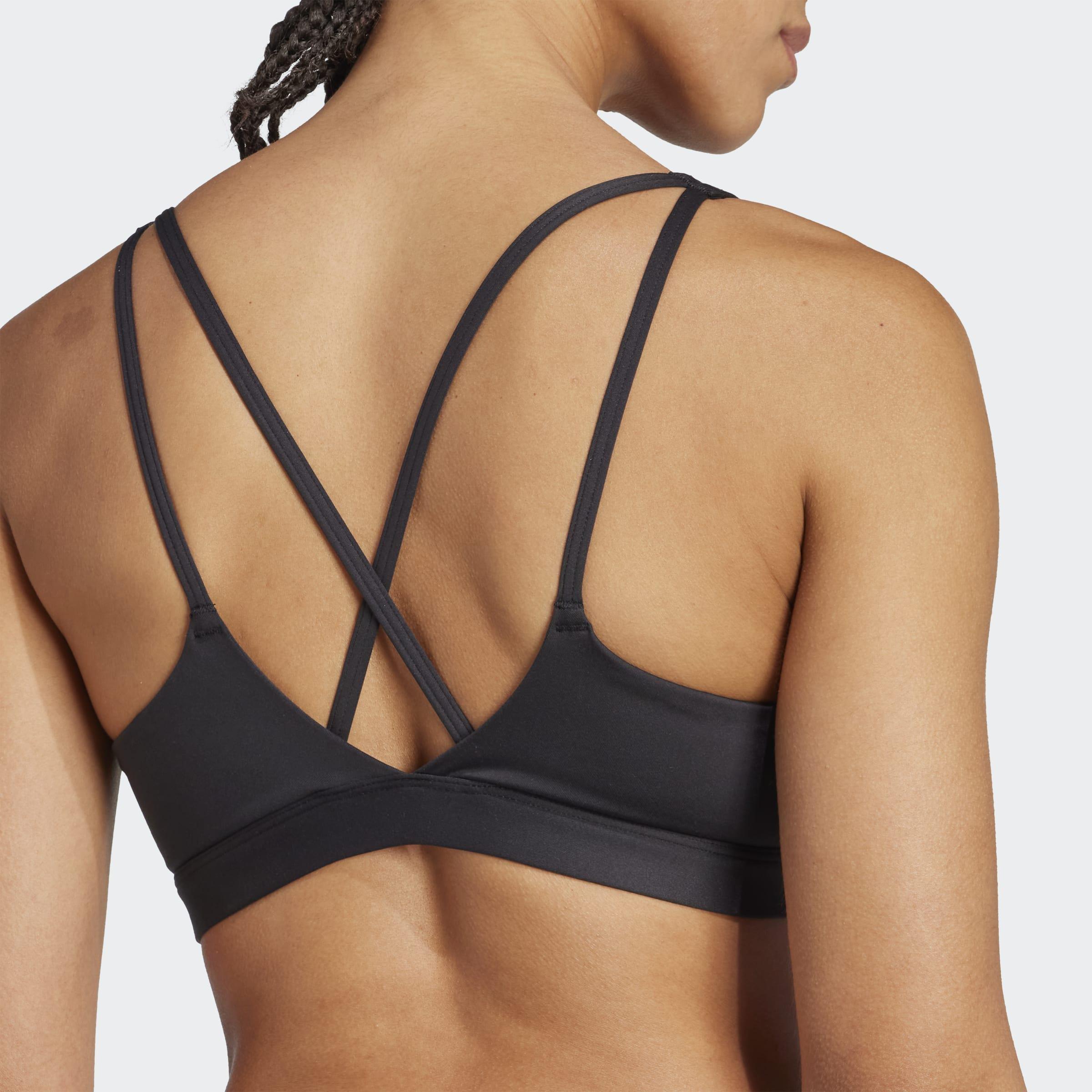 adidas All Me Essentials Medium Support Bra, Black, A701_ONE, large image number 3