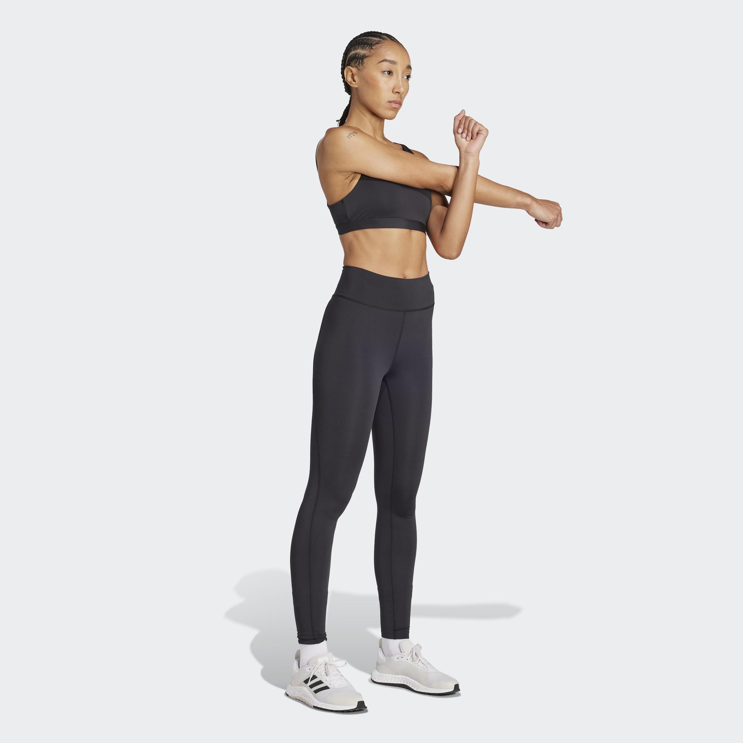 adidas All Me Essentials Medium Support Bra, Black, A701_ONE, large image number 6