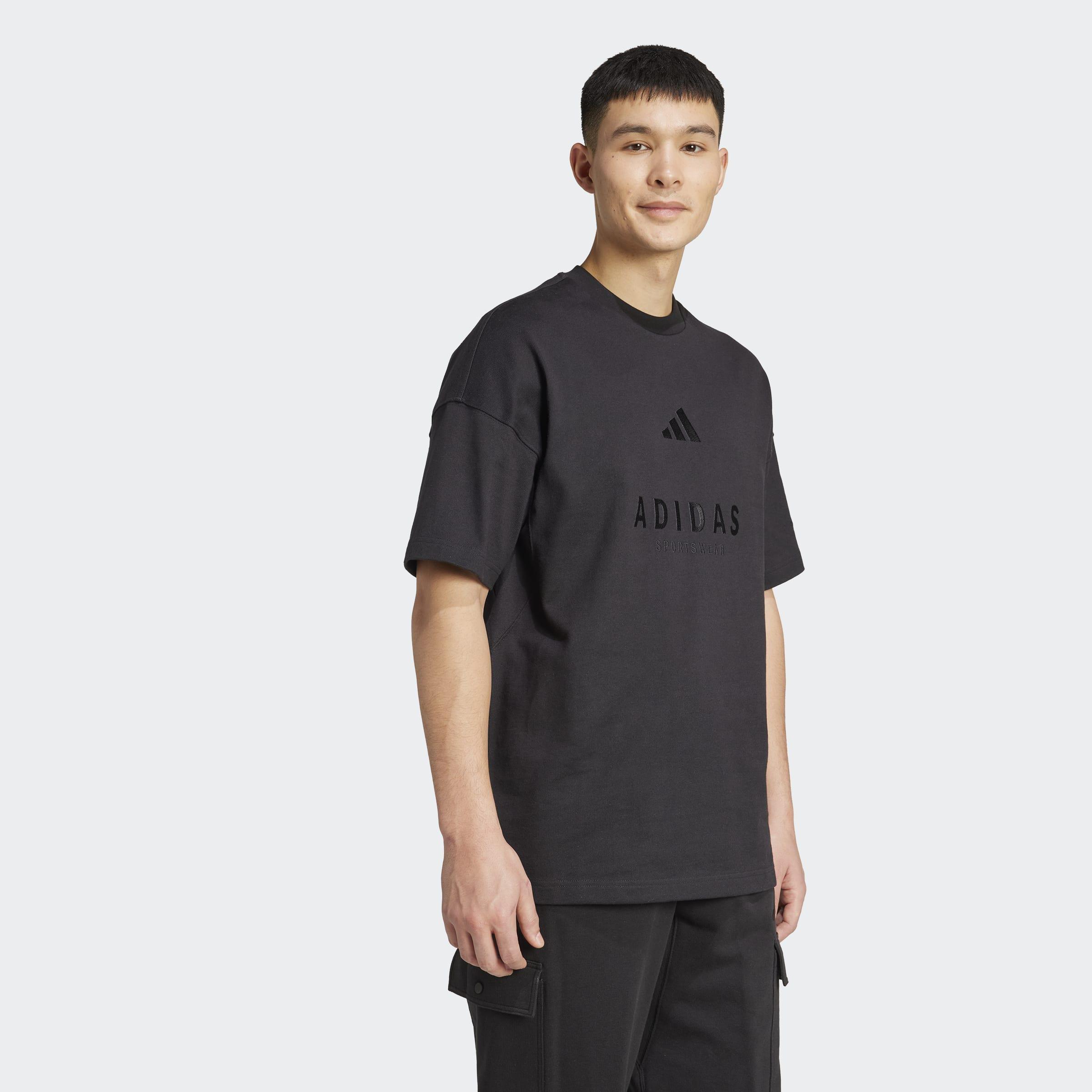 ALL SZN Embroidered Graphics T-Shirt, Black, A701_ONE, large image number 4