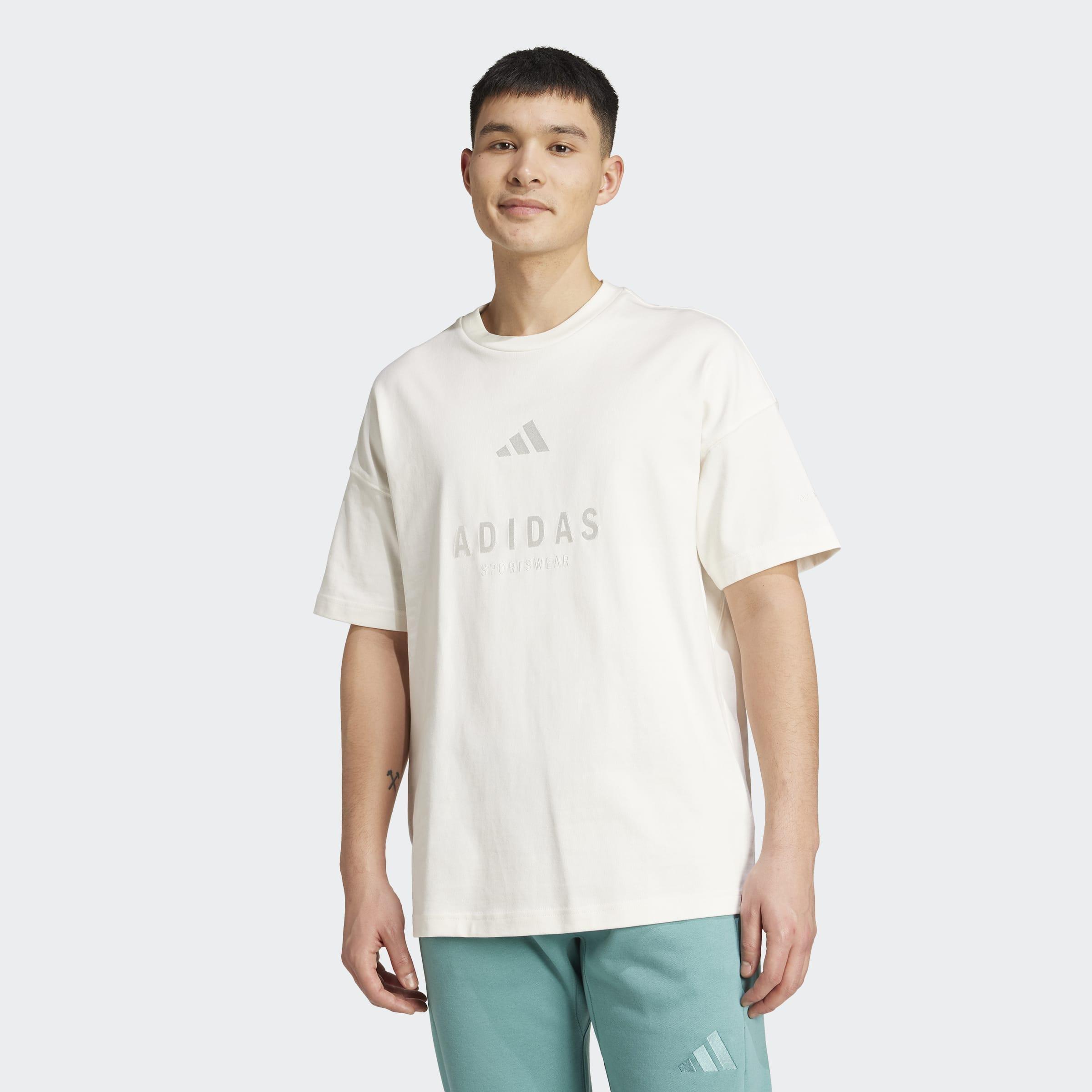 ALL SZN Embroidered Graphics T-Shirt, White, A701_ONE, large image number 3