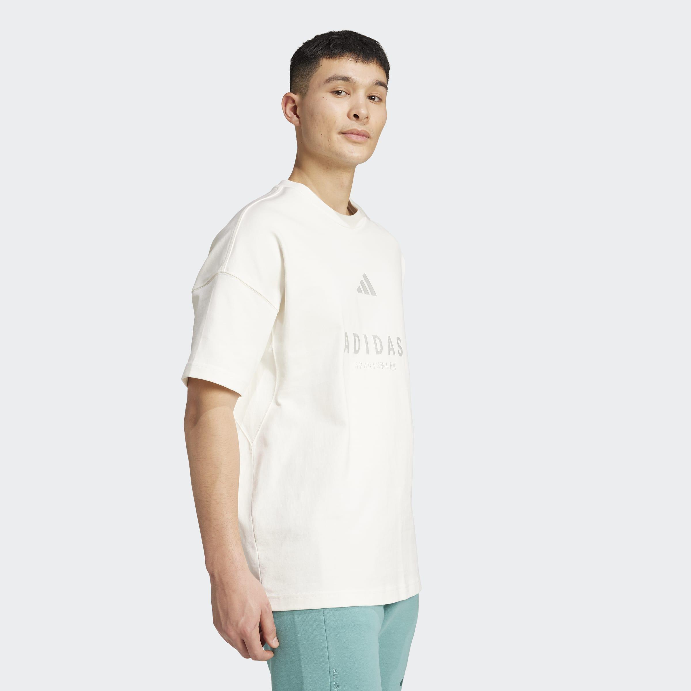 ALL SZN Embroidered Graphics T-Shirt, White, A701_ONE, large image number 4