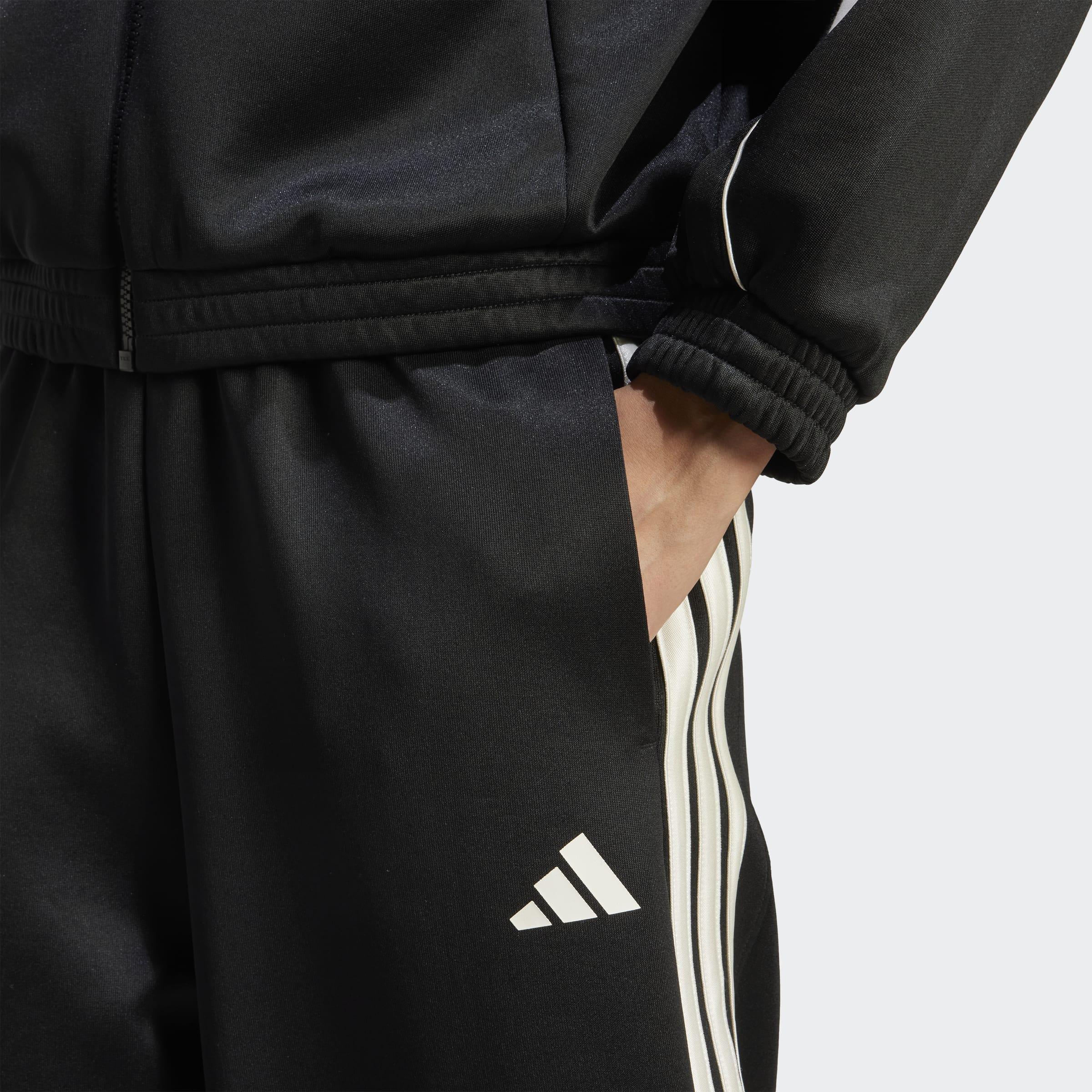 Stadium 3-Stripes Track Tracksuit Bottoms, Black, A701_ONE, large image number 2