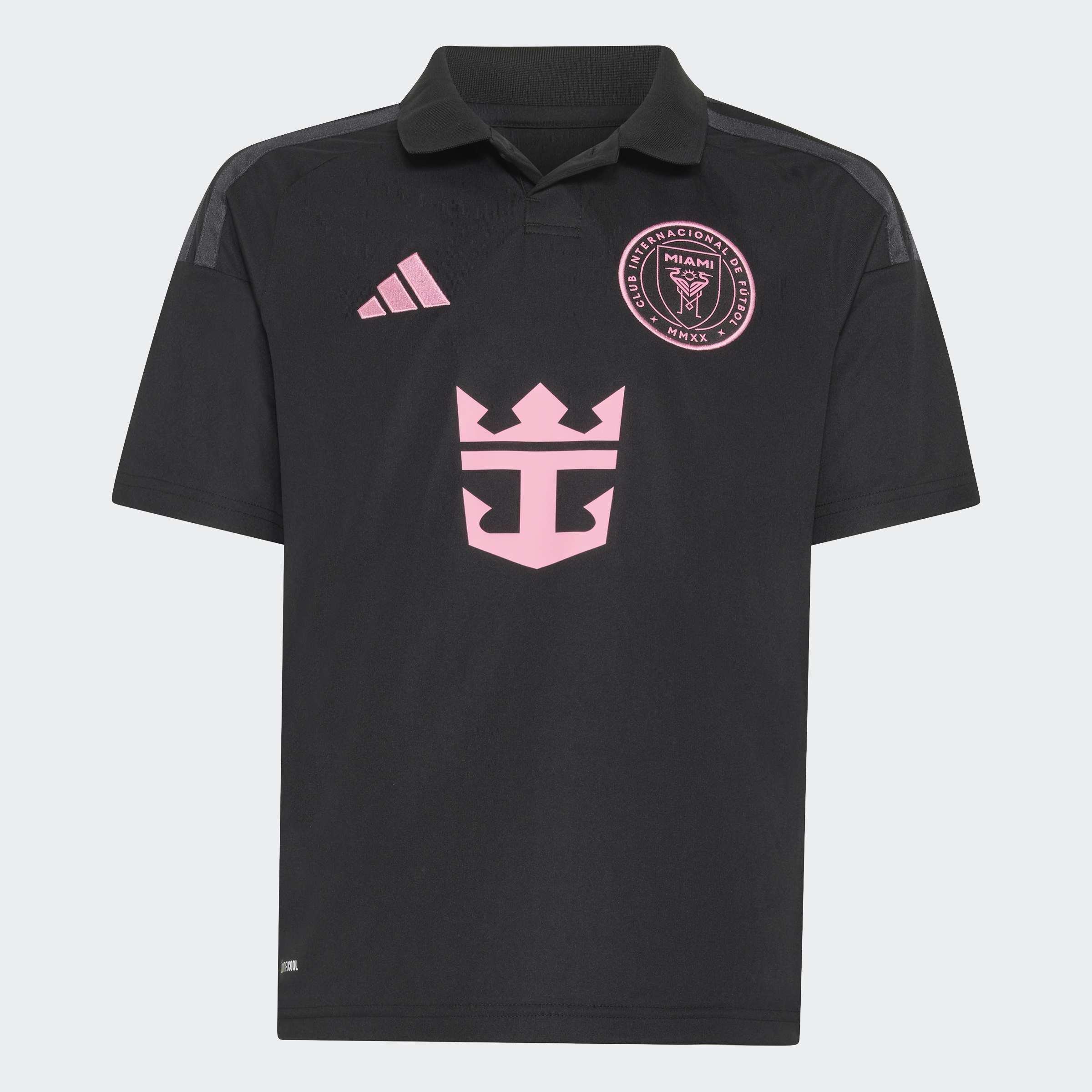 Kids Unisex Inter Miami CF Away Jersey Kids Messi, Black, A701_ONE, large image number 0