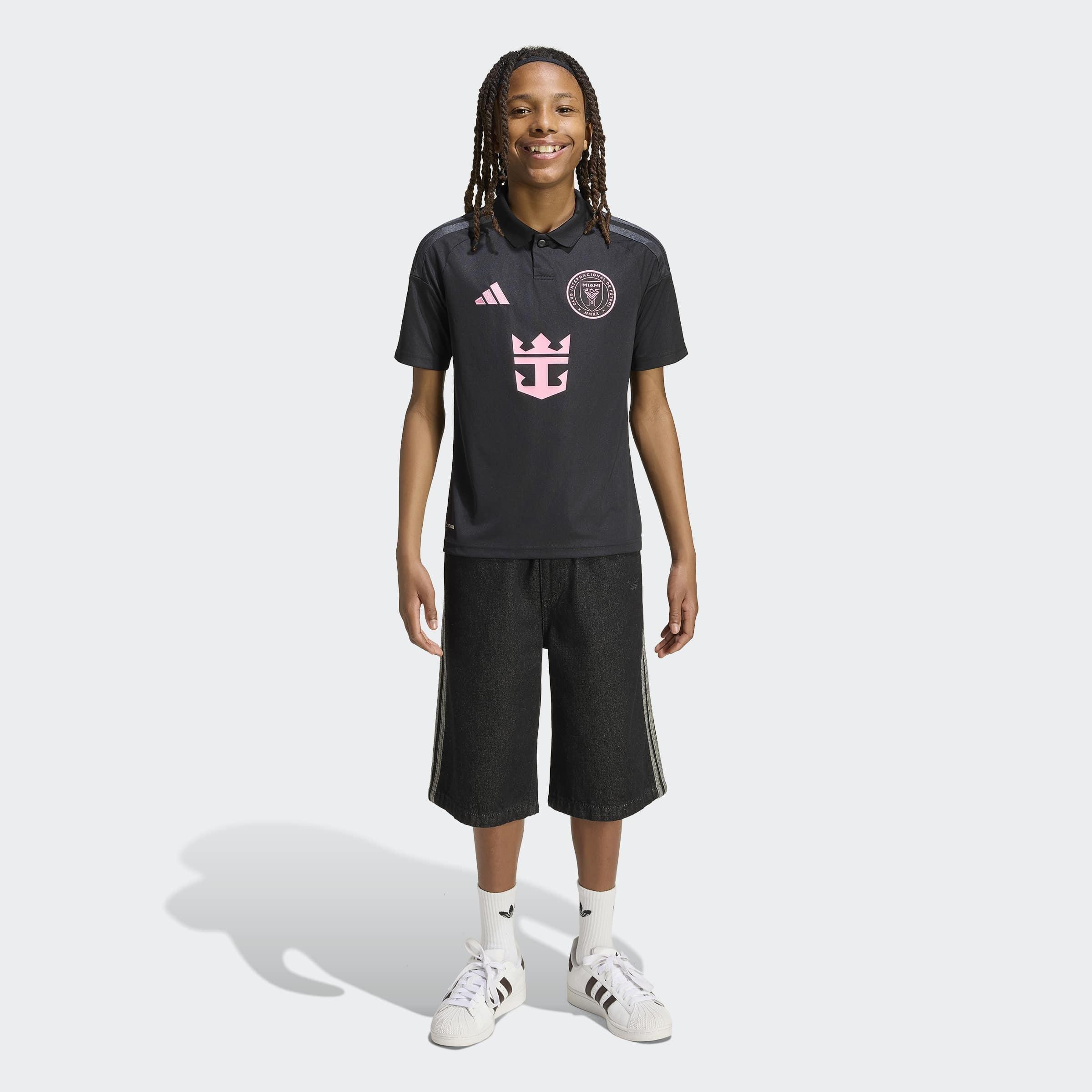 Kids Unisex Inter Miami CF Away Jersey Kids Messi, Black, A701_ONE, large image number 9