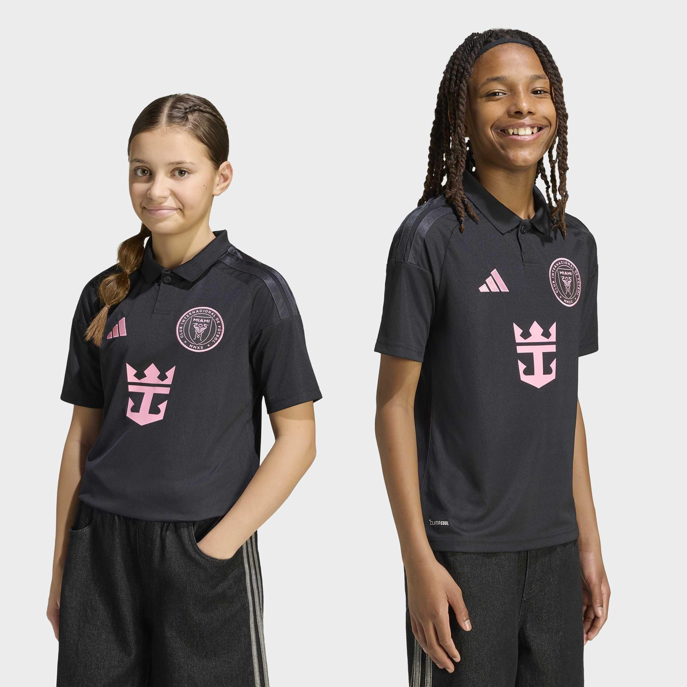 Kids Unisex Inter Miami CF Away Jersey Kids Messi, Black, A701_ONE, large image number 11