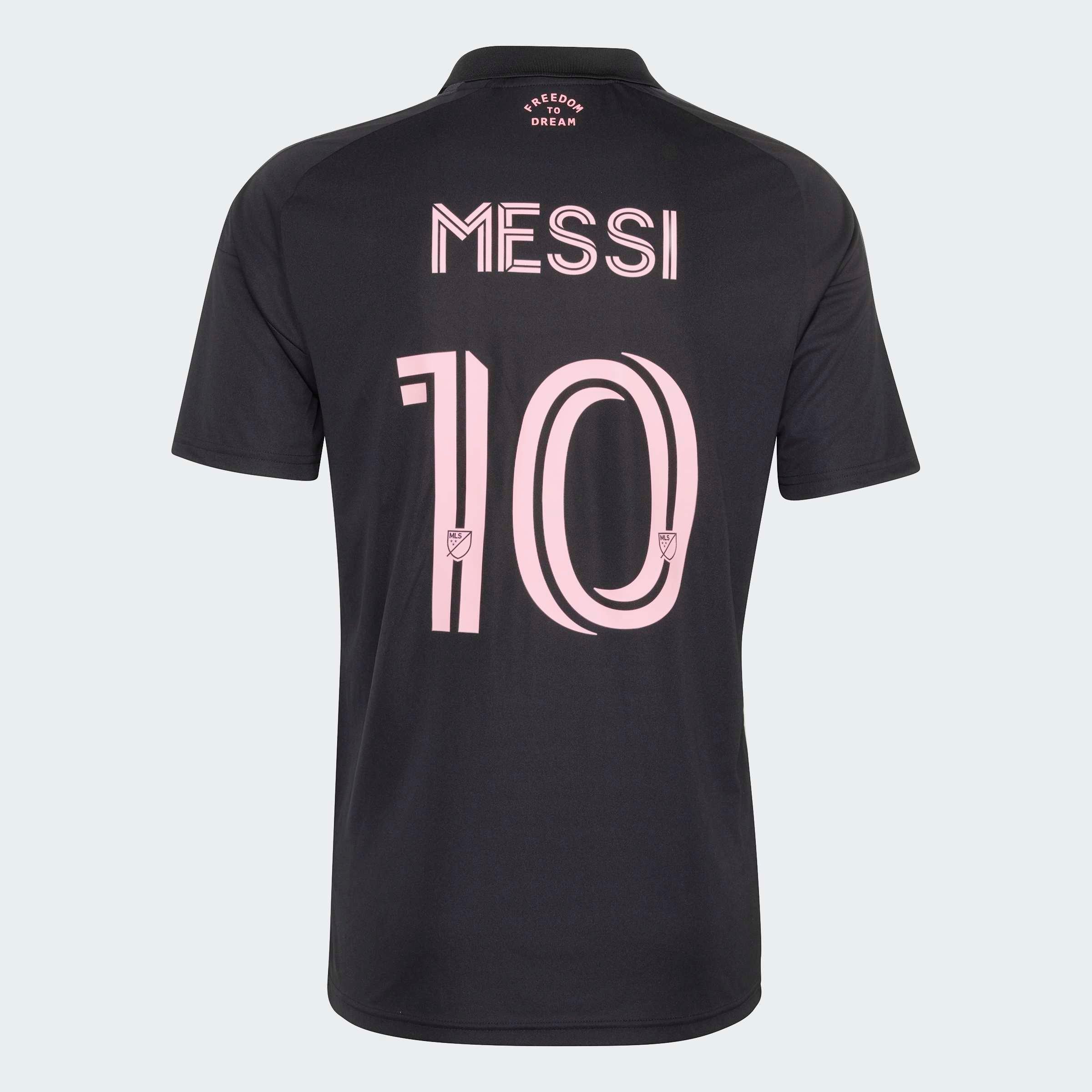 Inter Miami CF Away Jersey Messi, Black, A701_ONE, large image number 1