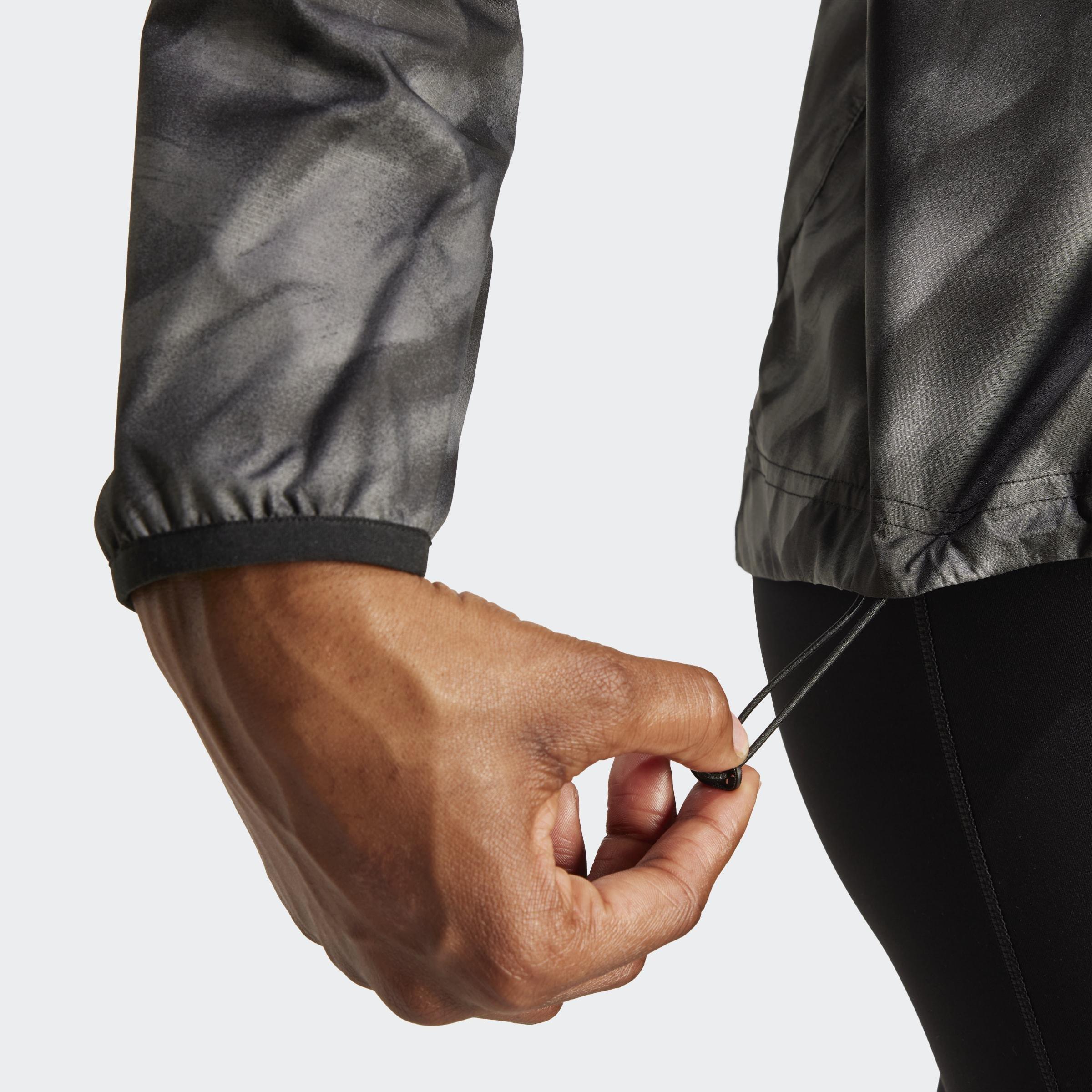 Own The Run Allover Print Jacket, Grey, A701_ONE, large image number 3