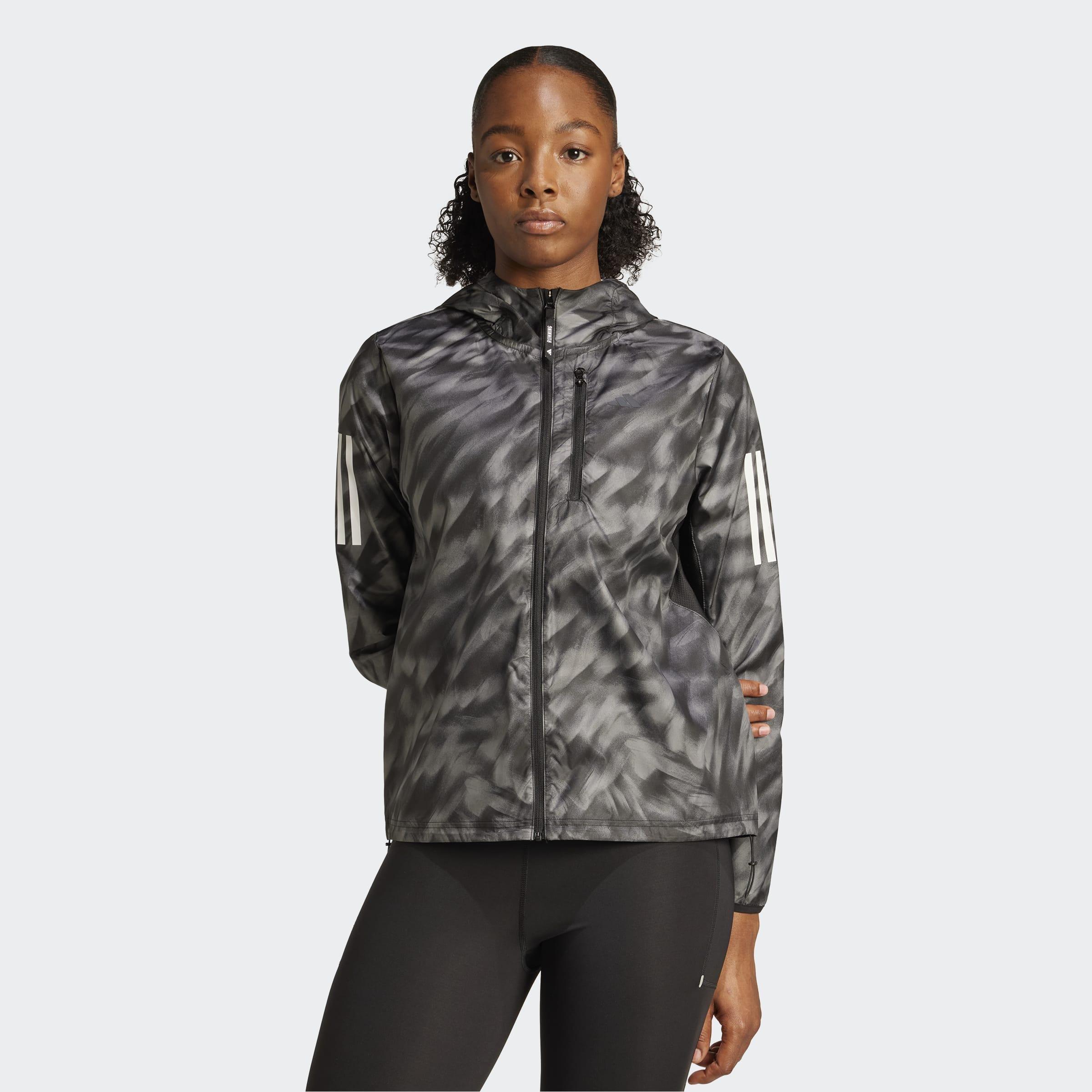 Own The Run Allover Print Jacket, Grey, A701_ONE, large image number 5