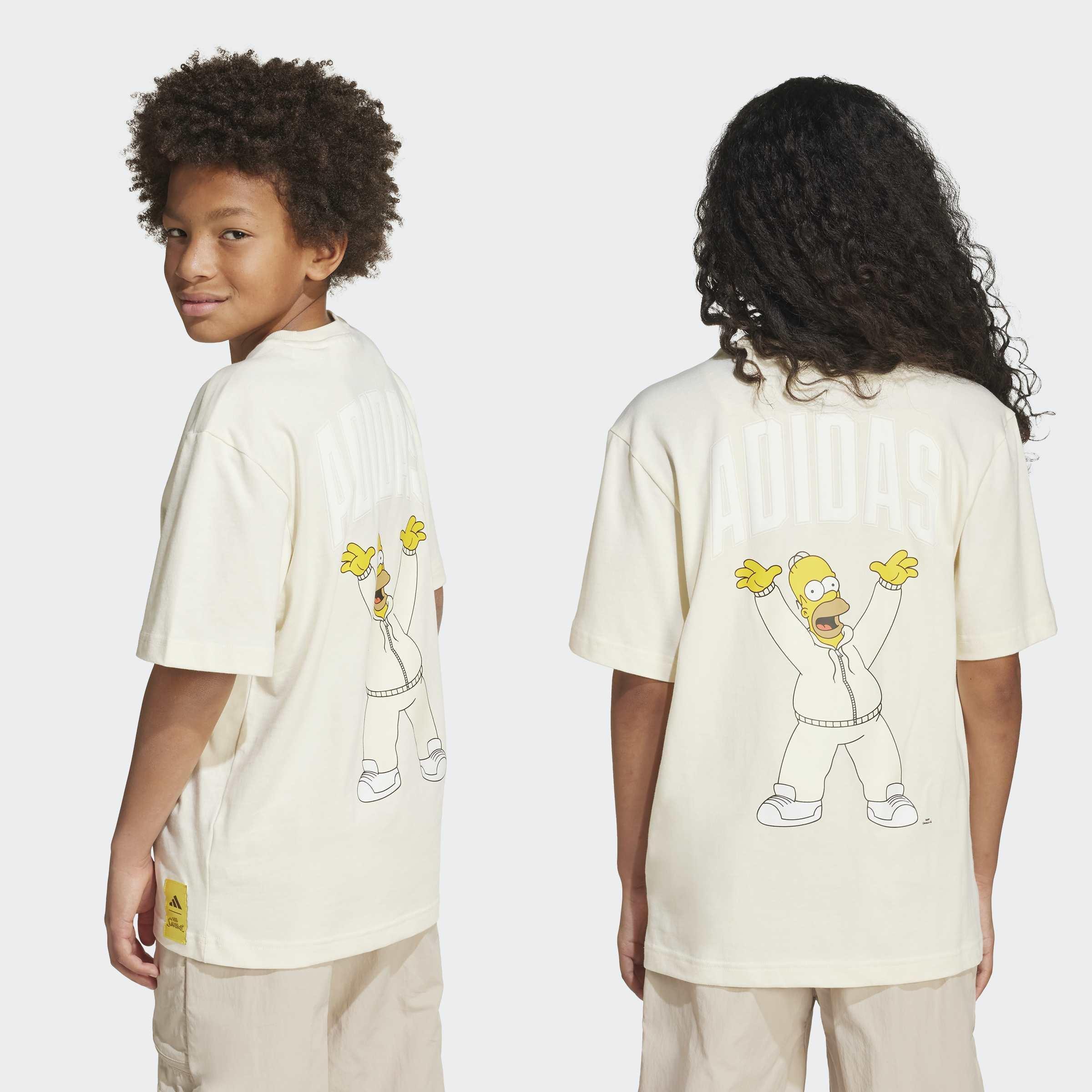 Kids Unisex The Simpsons Graphics T-Shirt, Beige, A701_ONE, large image number 2