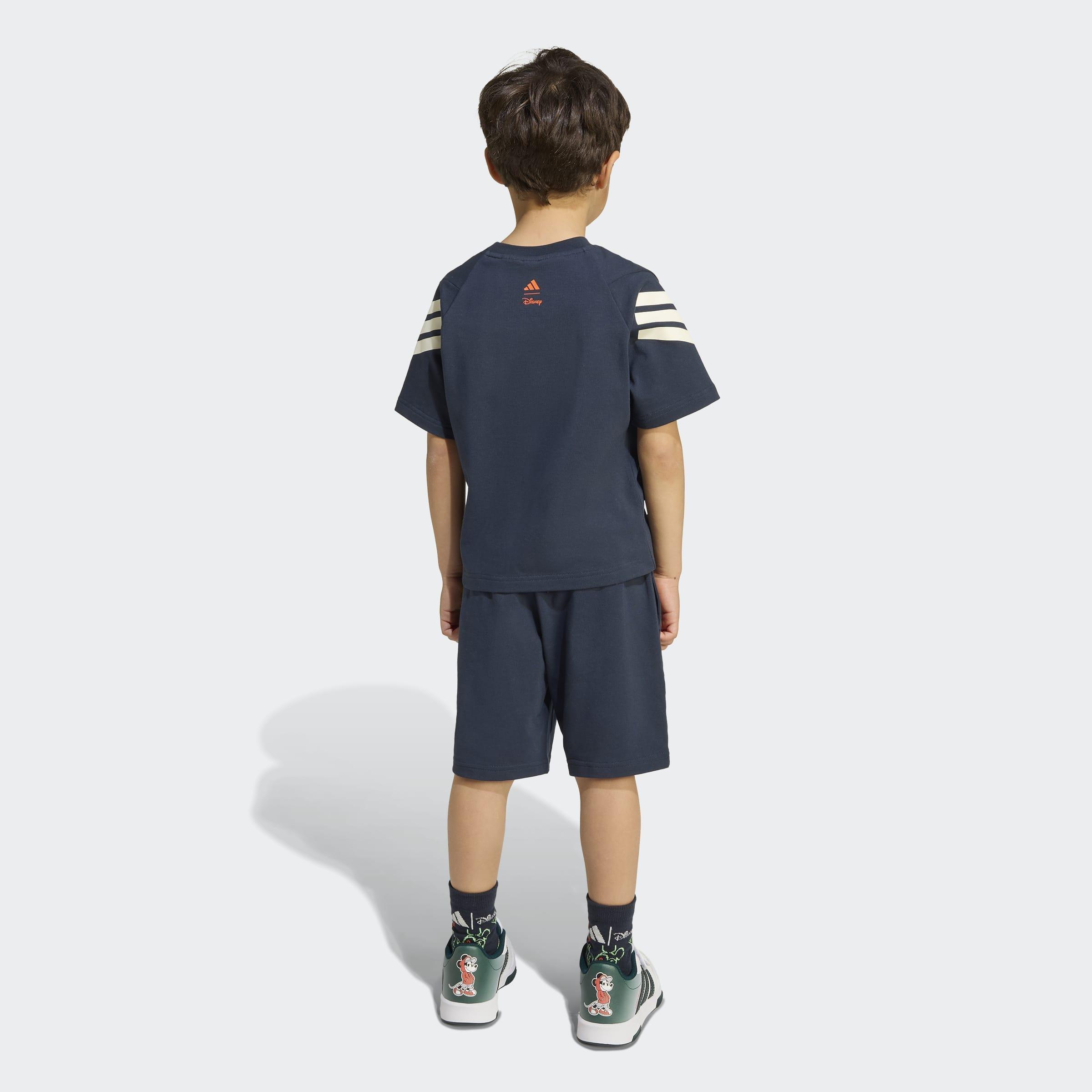 Kids Unisex Disney Mickey Mouse T-Shirt Set, Blue, A701_ONE, large image number 1
