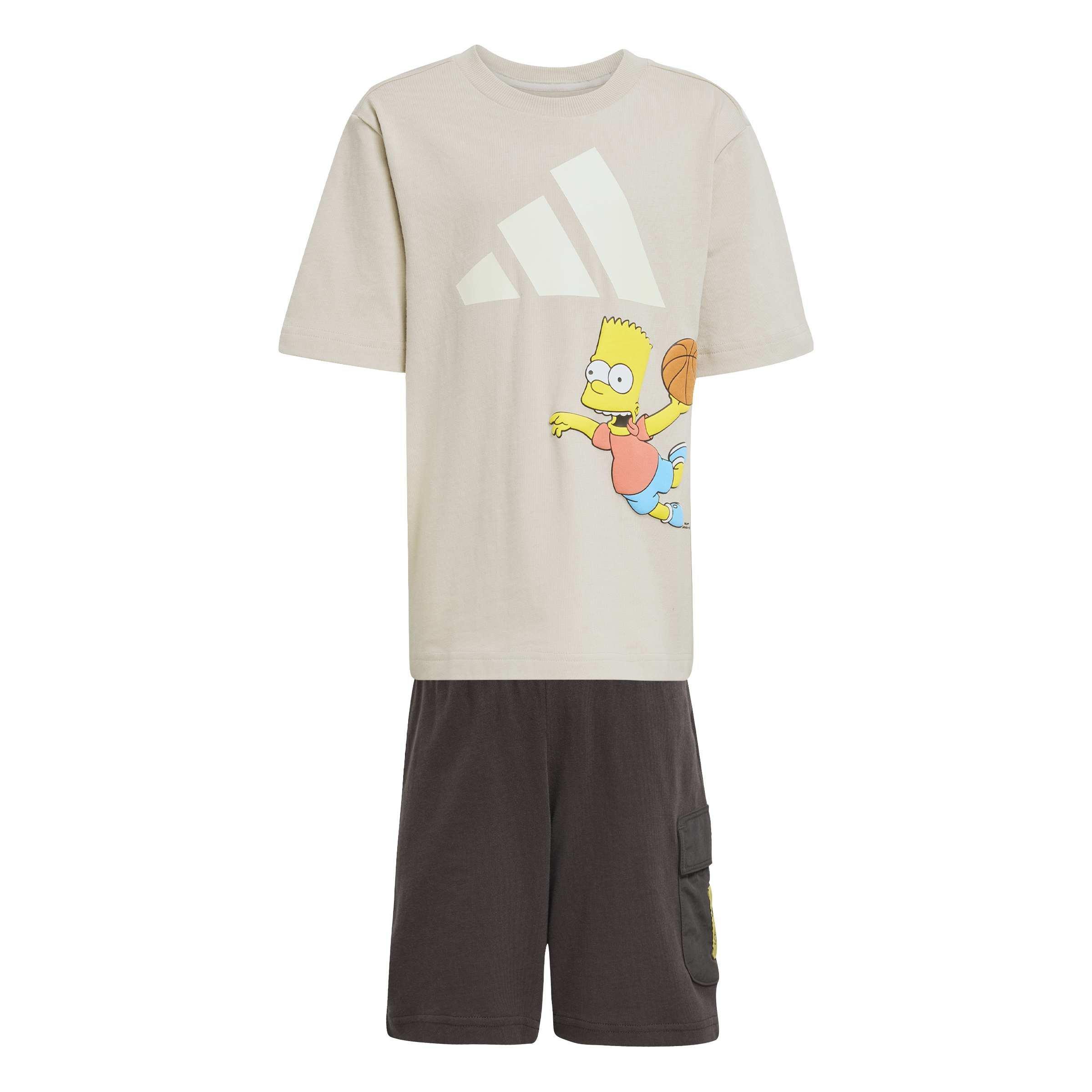Kids Unisex The Simpsons Tee Set, Beige, , large image number 0