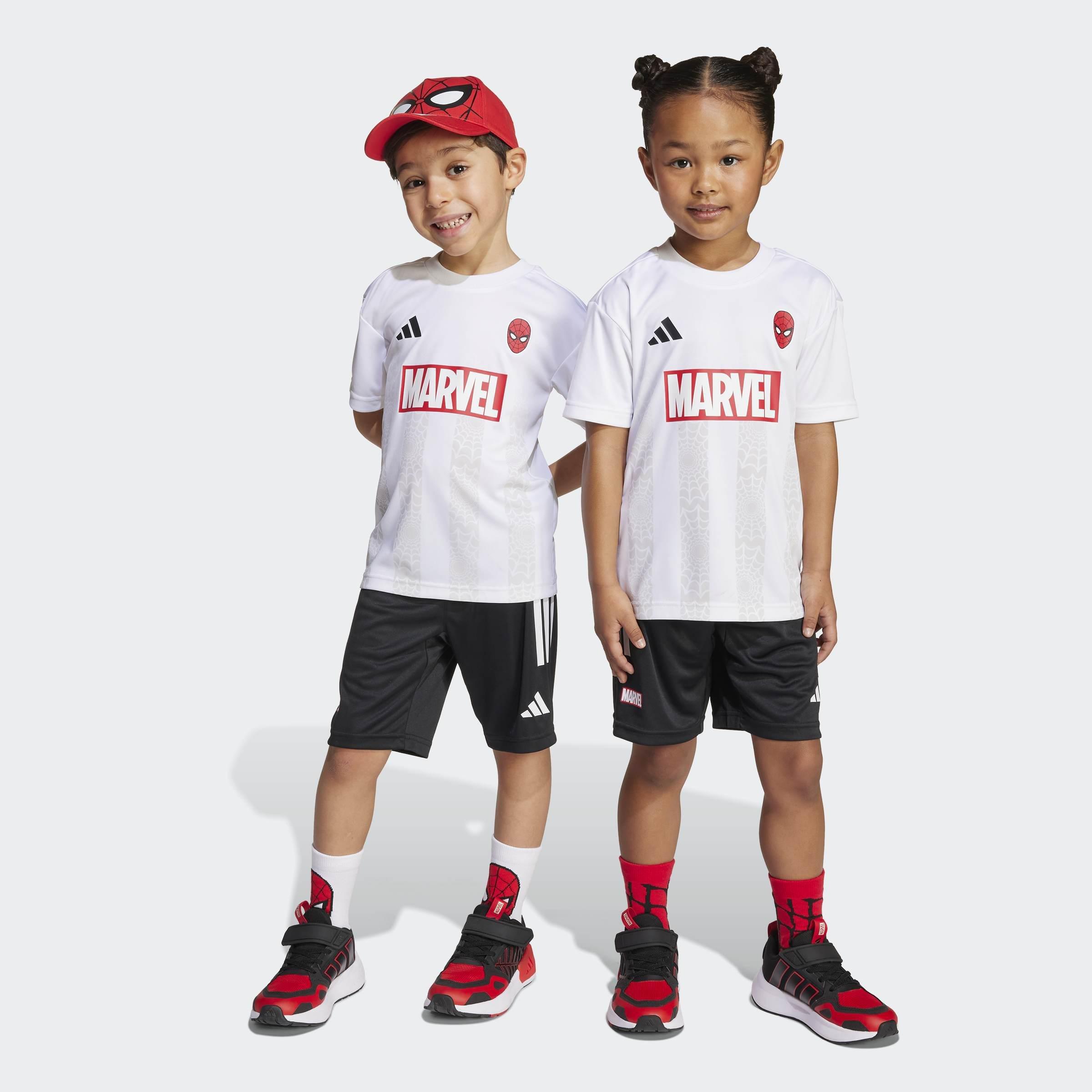 Kids Unisex Marvel Spider-Man T-Shirt Set, White, , large image number 0