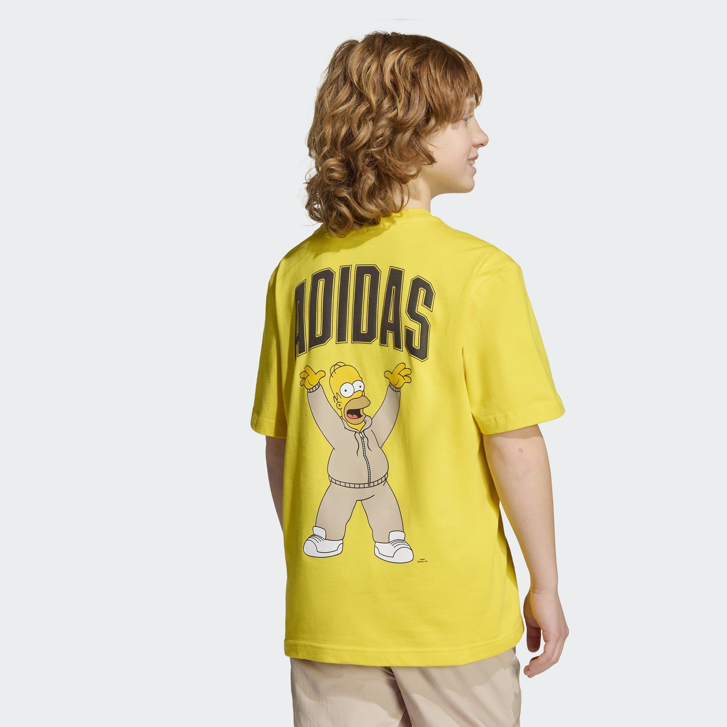 Kids Unisex The Simpsons Graphics T-Shirt, Yellow, A701_ONE, large image number 2