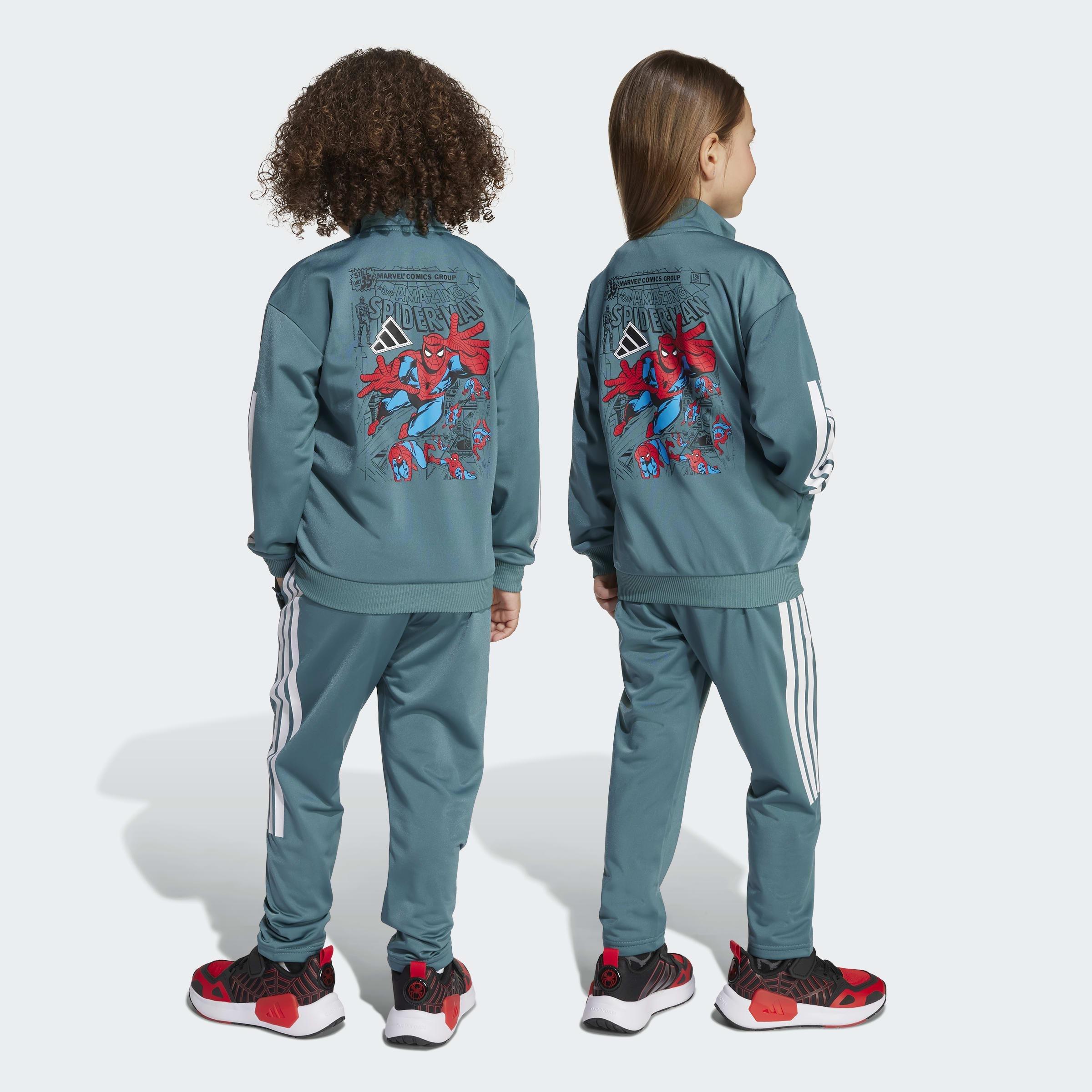 Kids Unisex Marvel Spider-Man Tracksuit, Green, A701_ONE, large image number 1