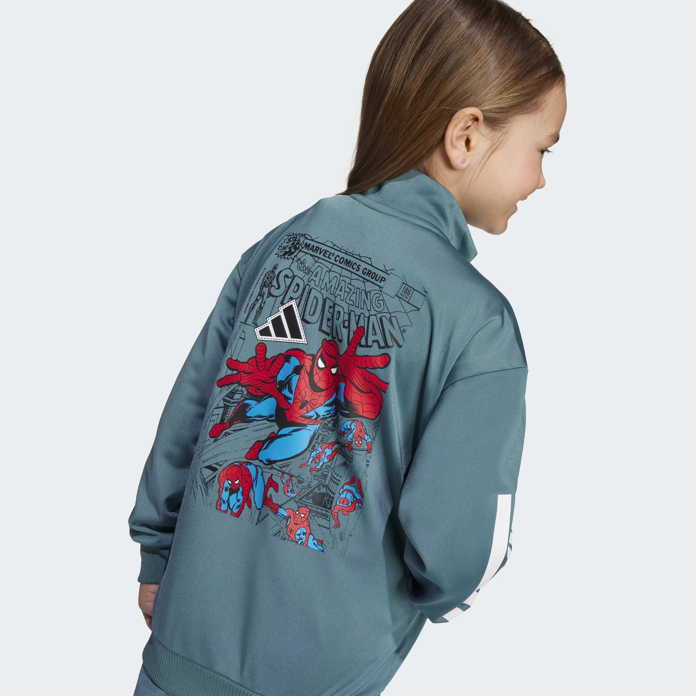 Kids Unisex Marvel Spider-Man Tracksuit, Green, A701_ONE, large image number 2