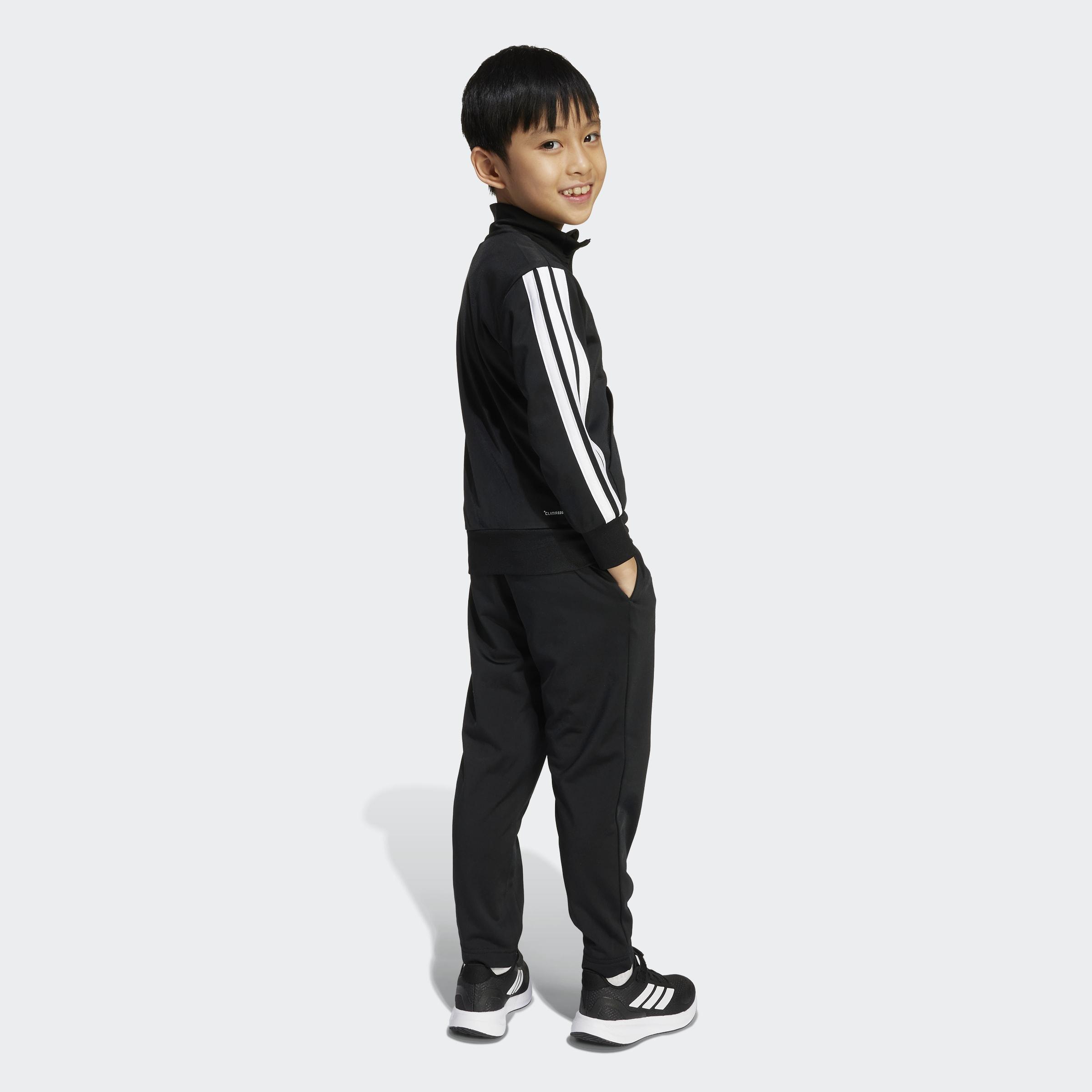 Kids Unisex Essentials Climacool Track Suit, Black, A701_ONE, large image number 2