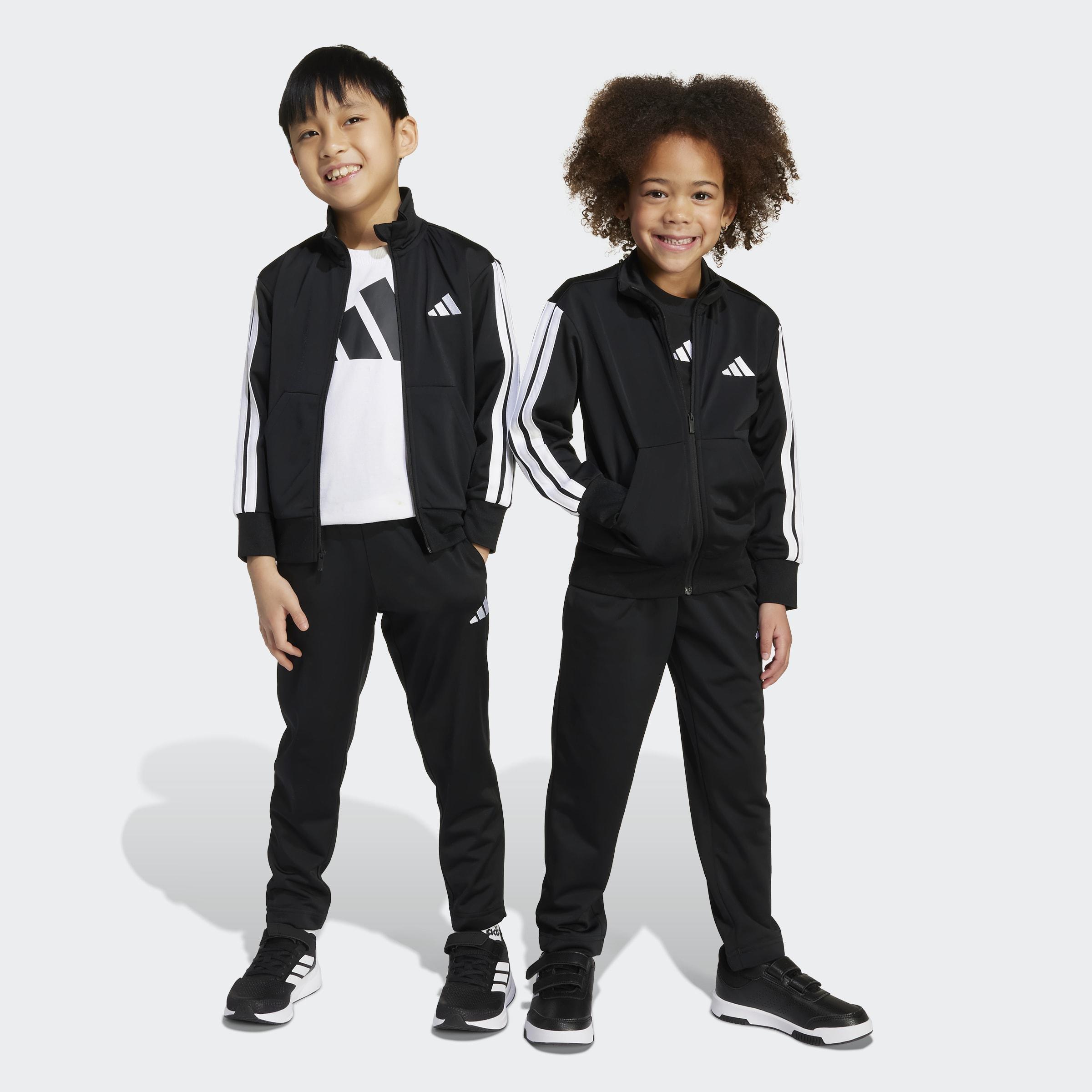 Kids Unisex Essentials Climacool Track Suit, Black, A701_ONE, large image number 8