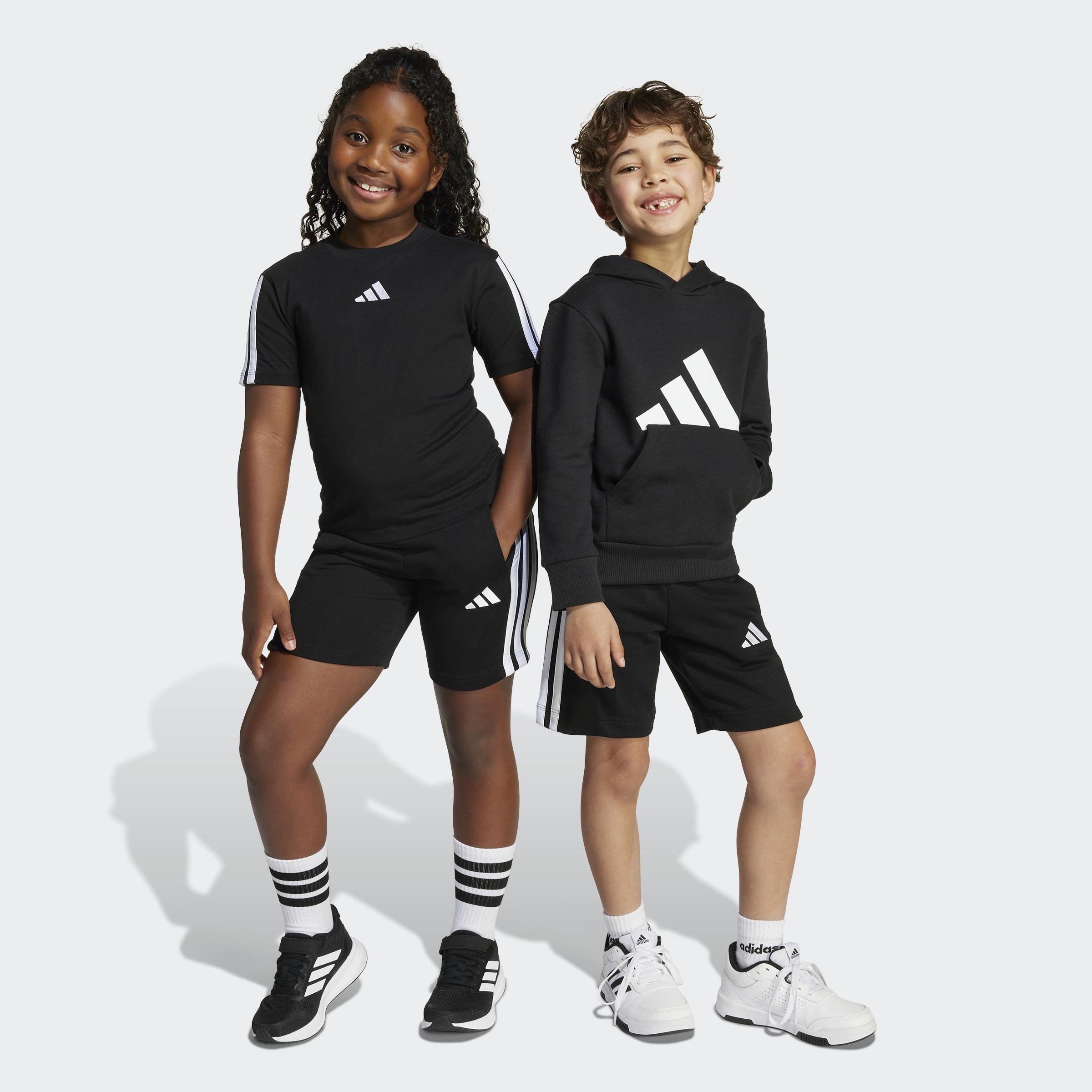 Kids Unisex Essentials Shorts, Black, A701_ONE, large image number 6