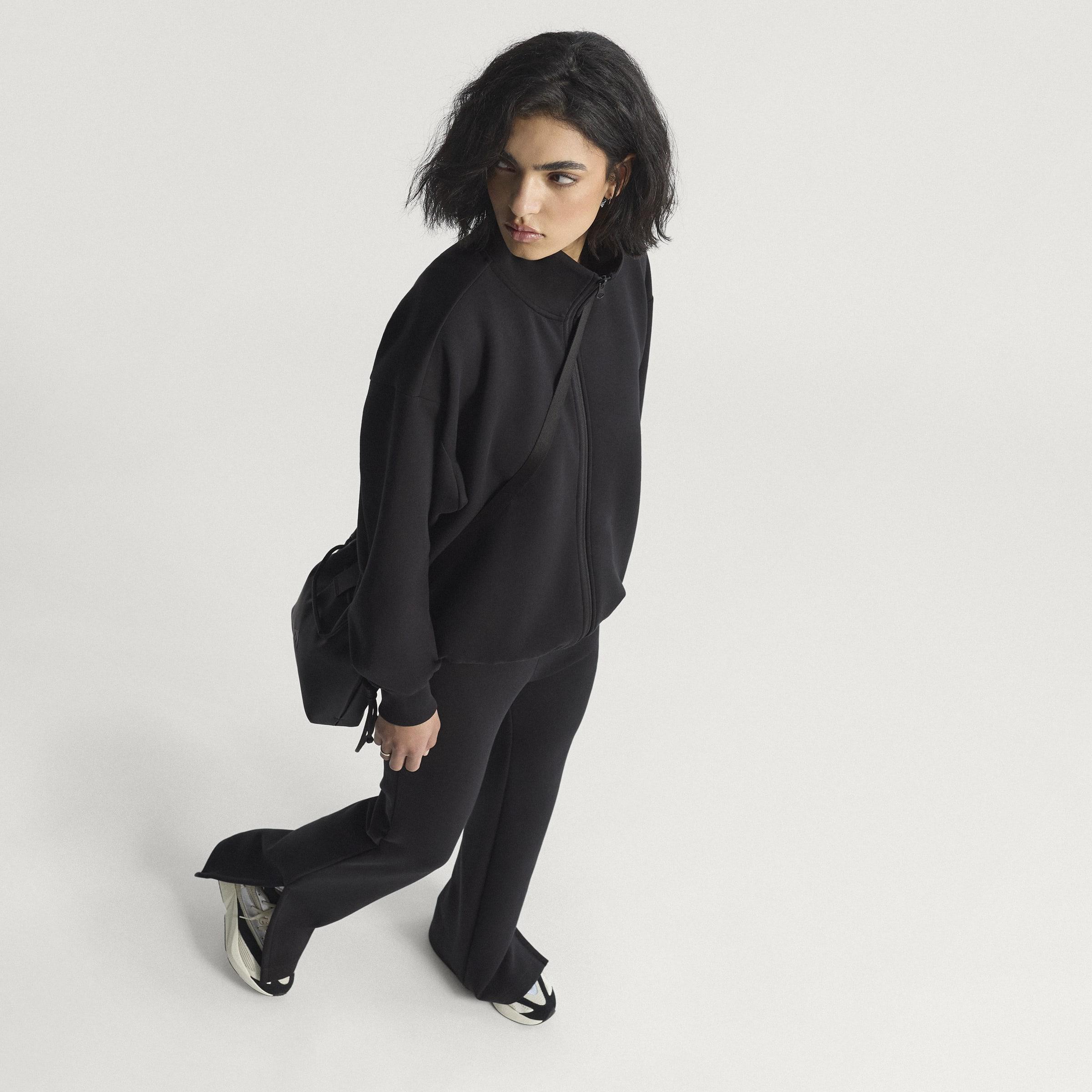 Soft Lux Loose Full-Zip, Black, A701_ONE, large image number 5