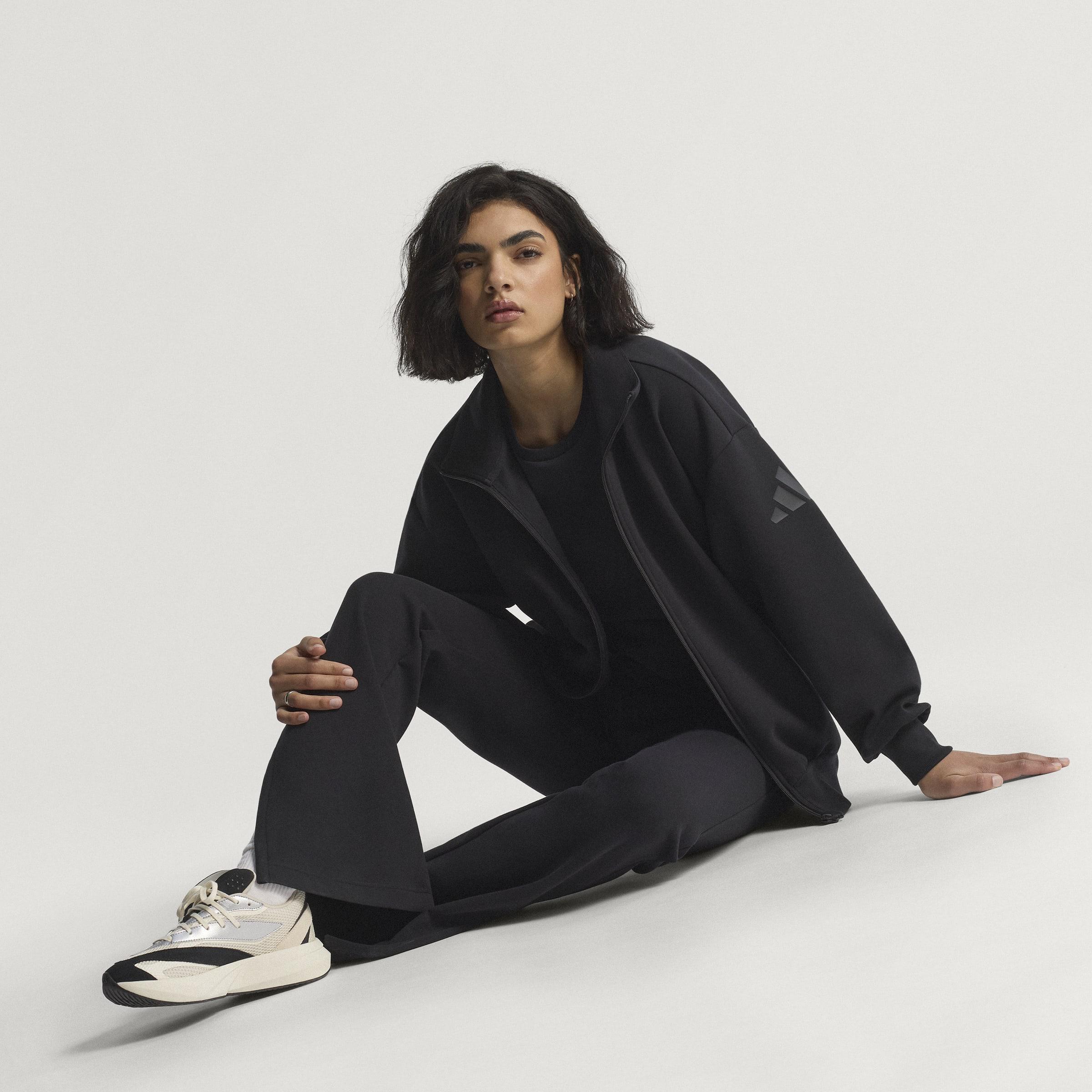 Soft Lux Loose Full-Zip, Black, A701_ONE, large image number 7