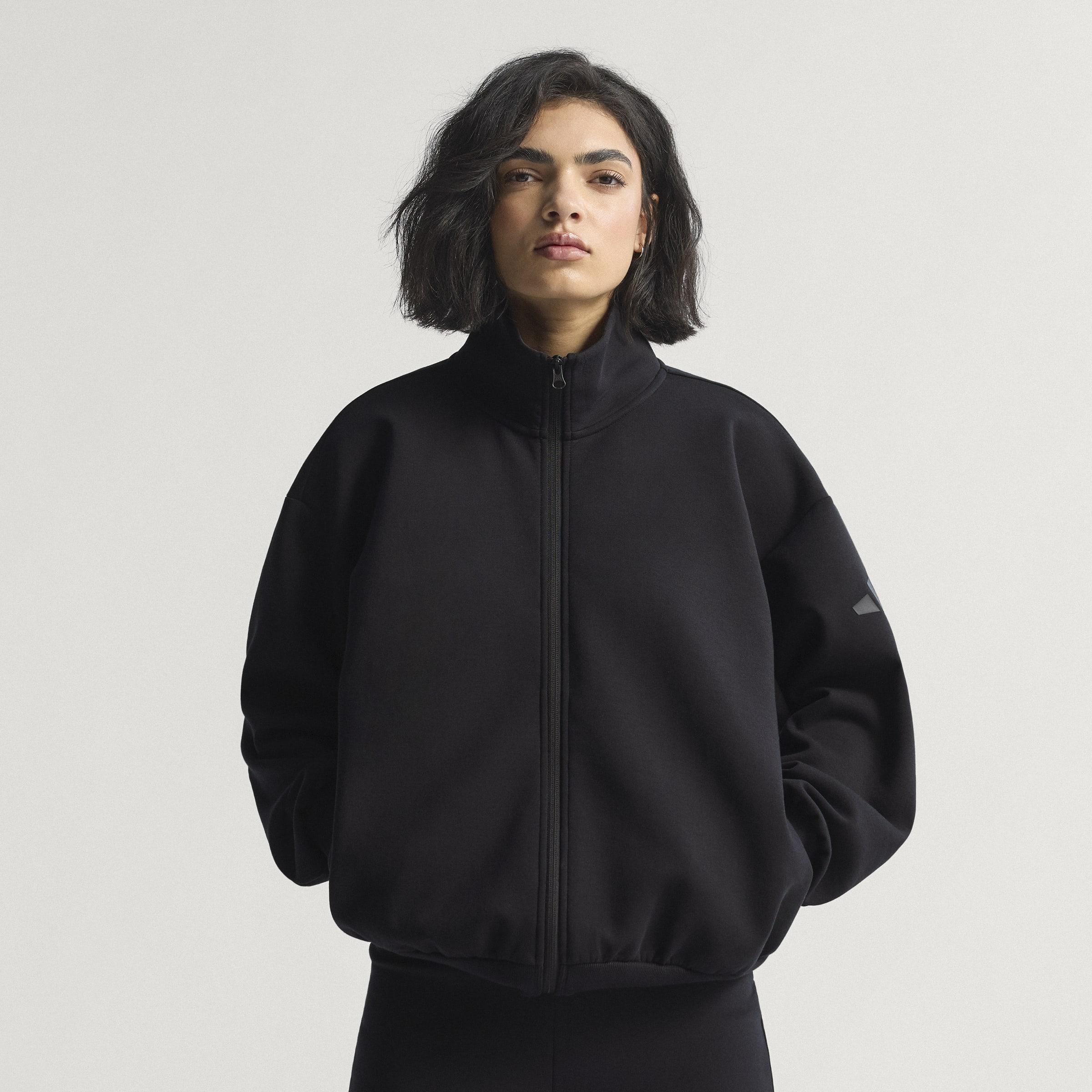 Soft Lux Loose Full-Zip, Black, A701_ONE, large image number 9
