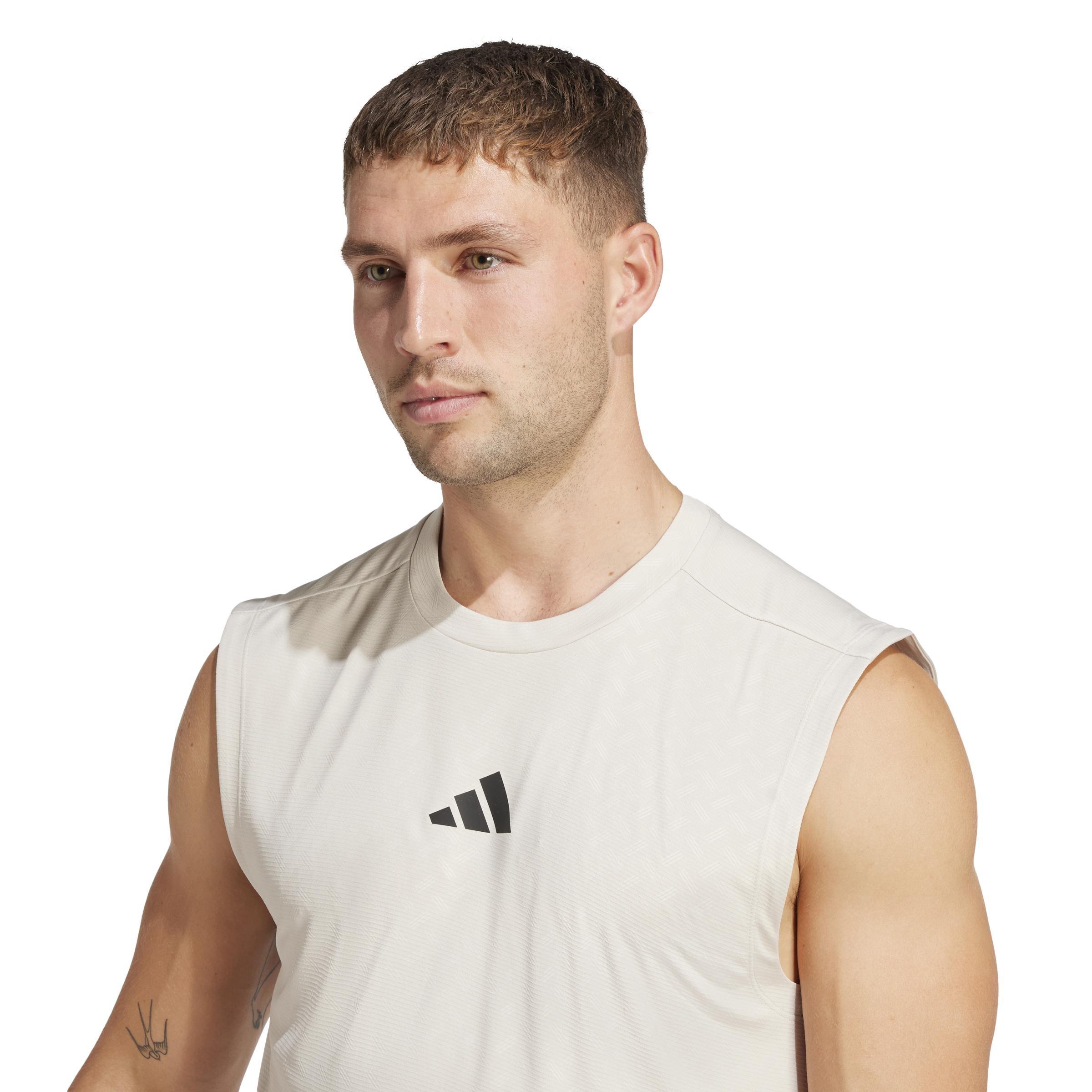 3-Stripes Power Tank Top, Grey, A701_ONE, large image number 4