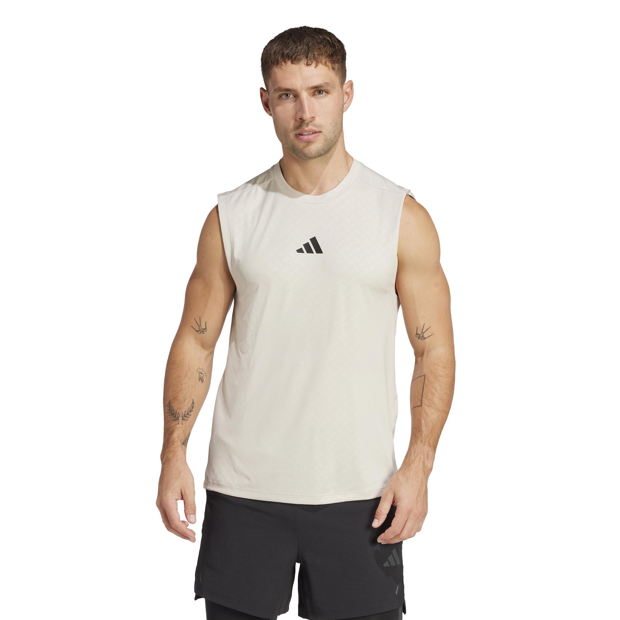 3-Stripes Power Tank Top, Grey, A701_ONE, large image number 5