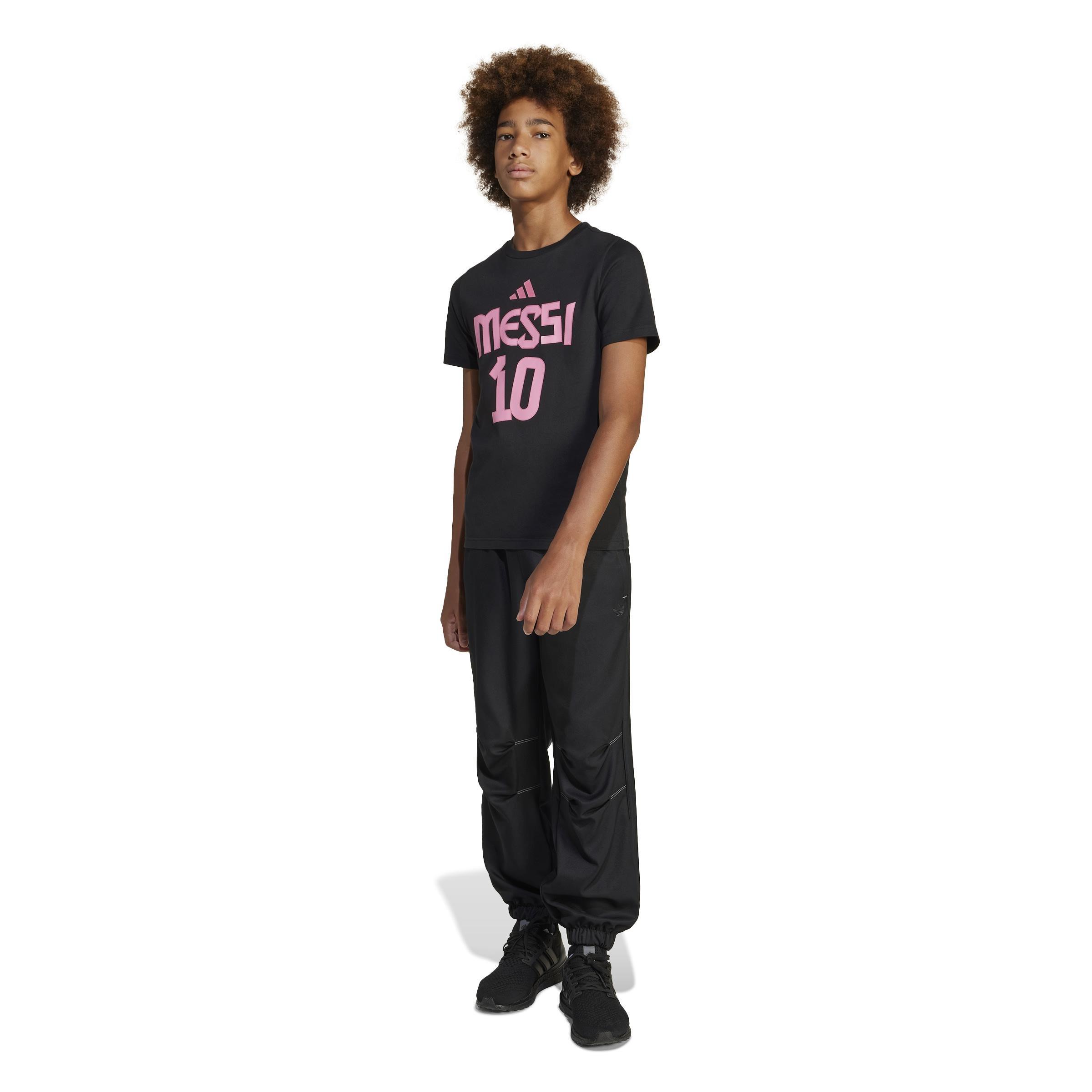 Kids Messi Name and Number Graphic Tee, Black, , large image number 4