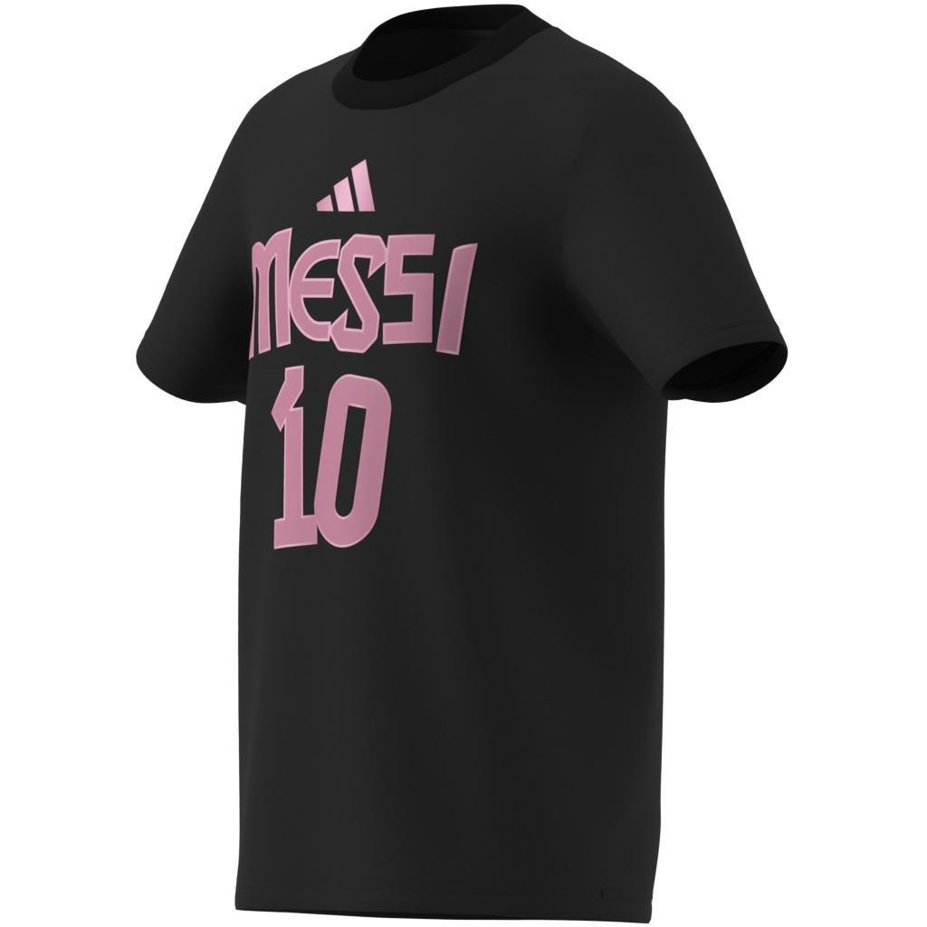 Kids Messi Name and Number Graphic Tee, Black, , large image number 5